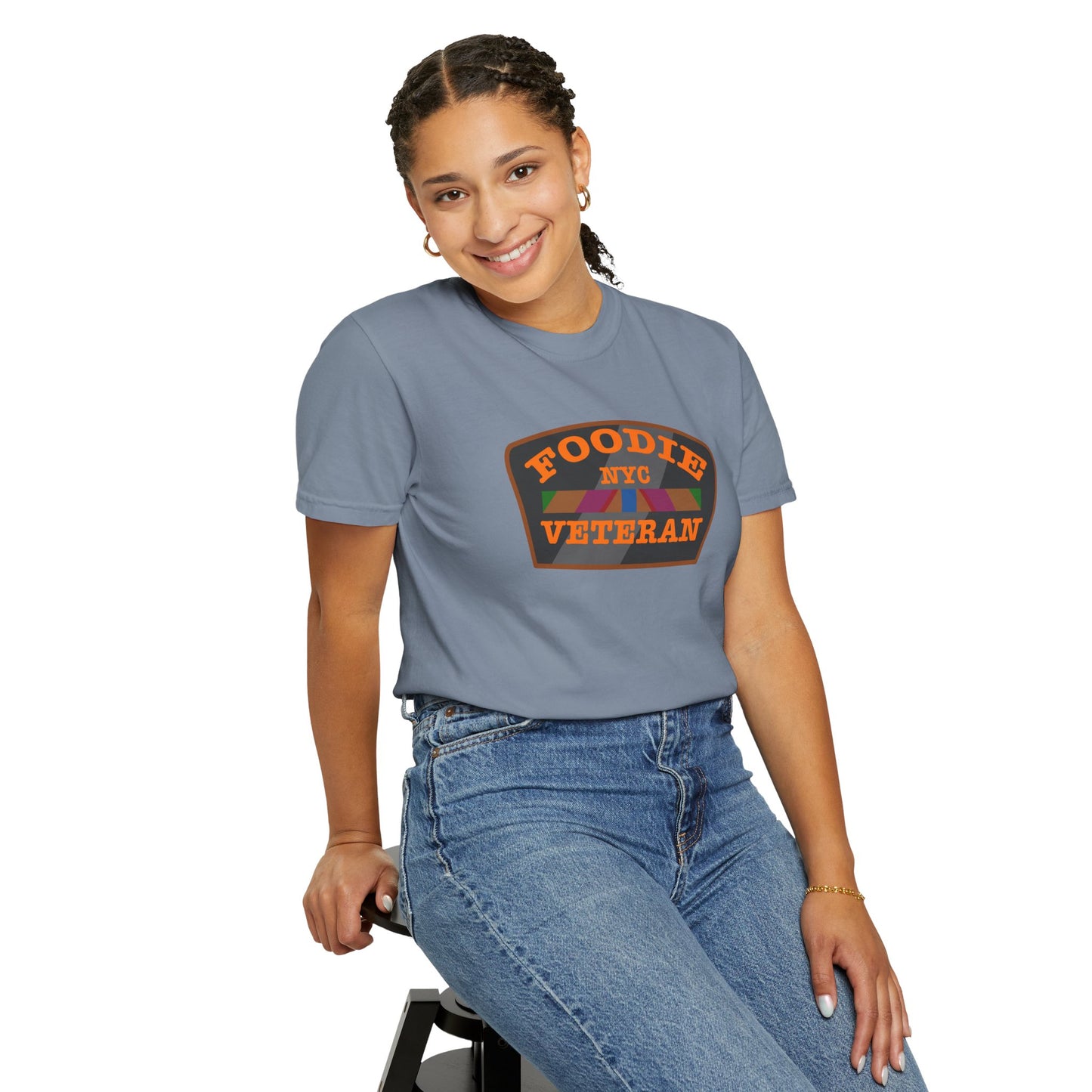 L.O.E.F Foodie Veteran NYC Unisex Tee Shirt (Orange)