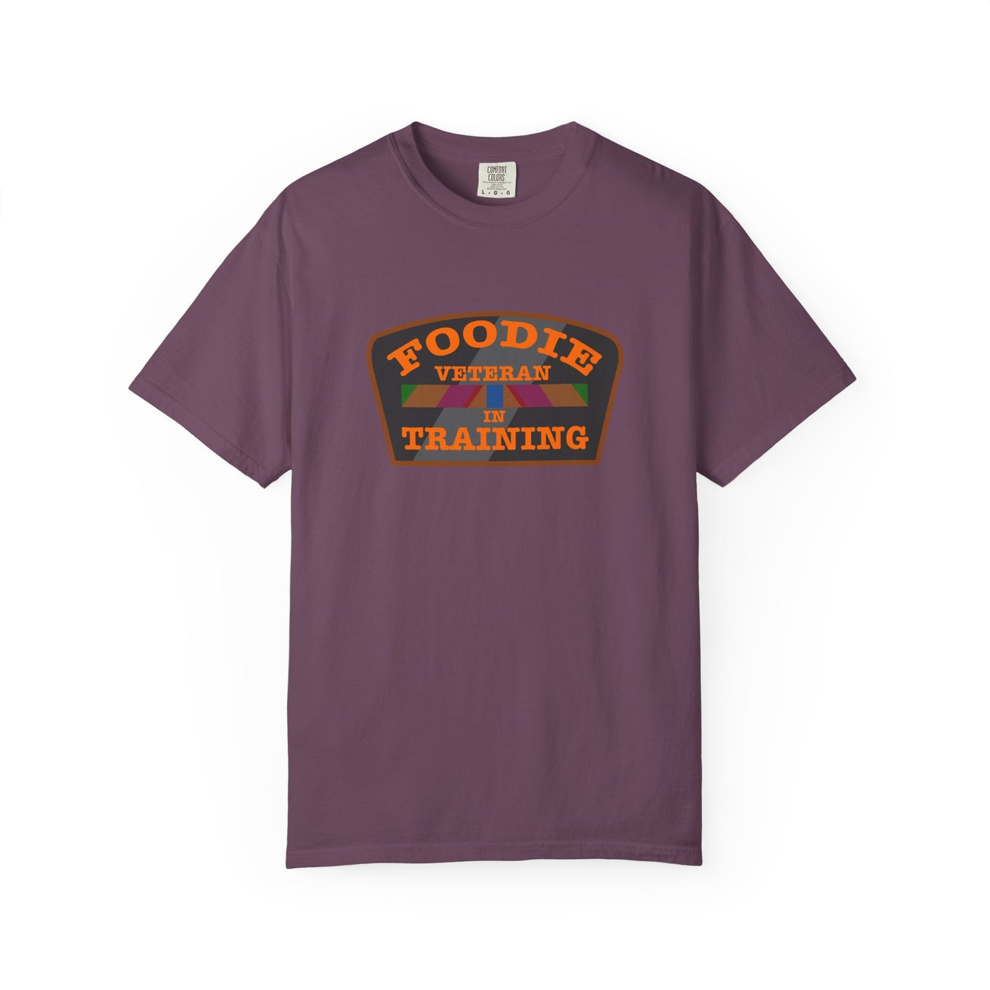 L.O.E.F Foodie Veteran IN TRAINING Unisex Tee Shirt (Orange)