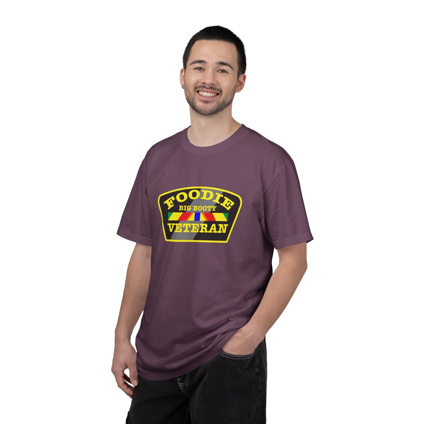 L.O.E.F Foodie Veteran BIG BOOTY Unisex Tee Shirt (Yellow)