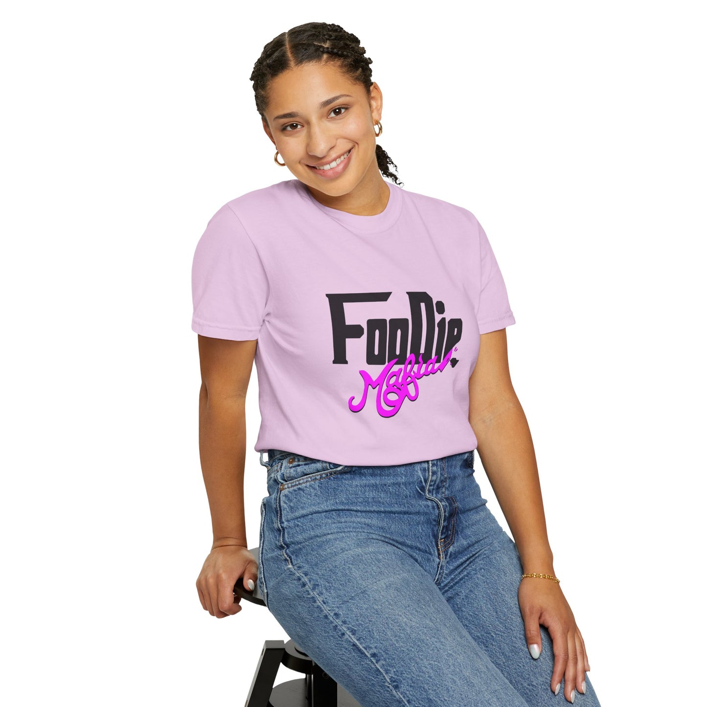 L.O.E.F Foodie Mafia Unisex Tee Shirt (Bright Purple)