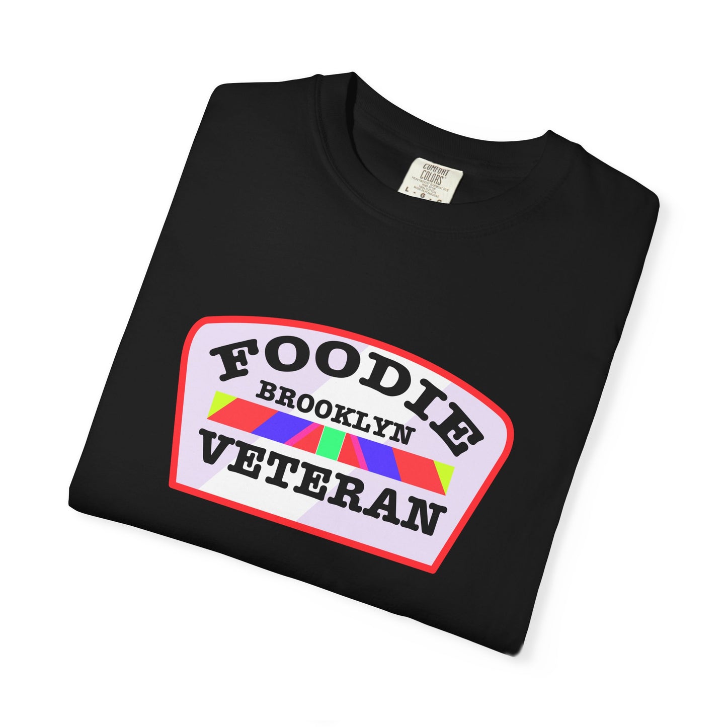 L.O.E.F Foodie Veteran BROOKLYN Unisex Tee Shirt (Soft Pink)