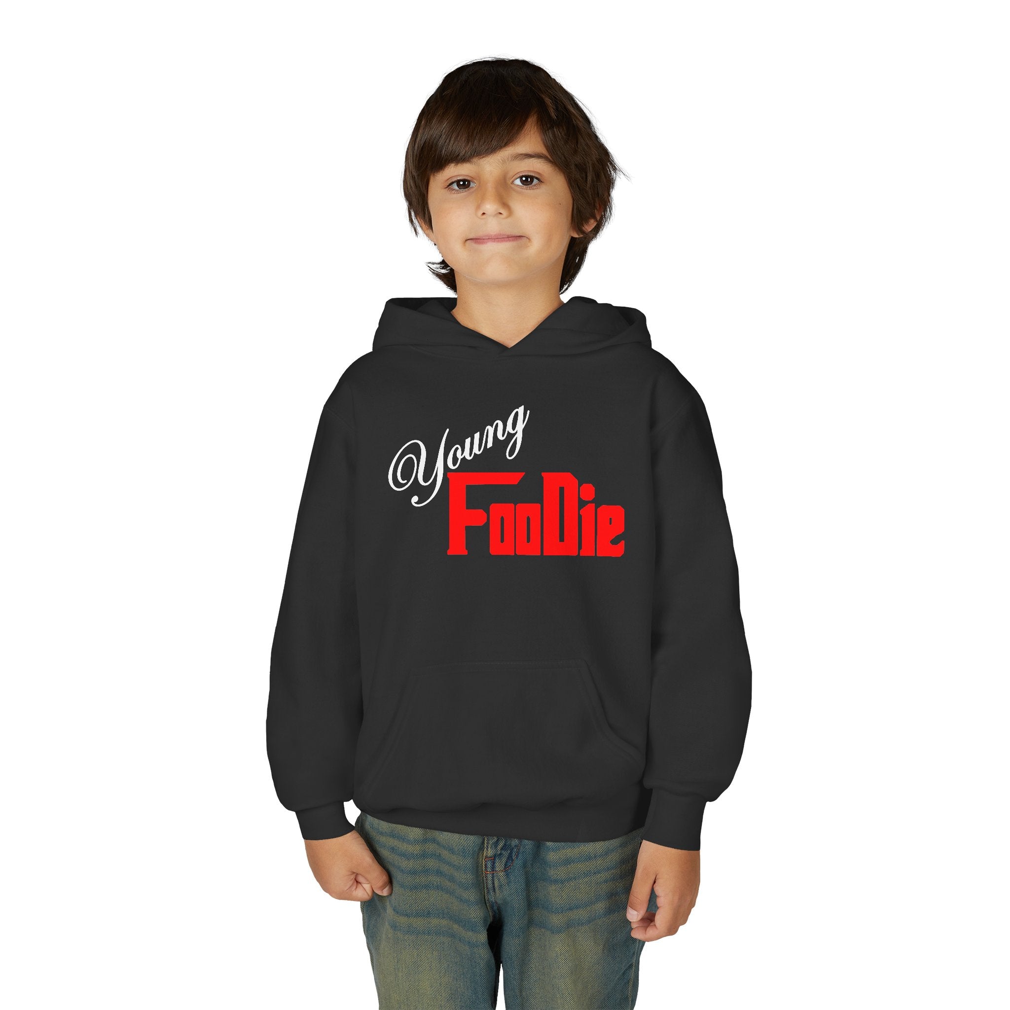 L.O.E.F Young Foodie Youth Hooded Sweatshirt (Fiery Red)