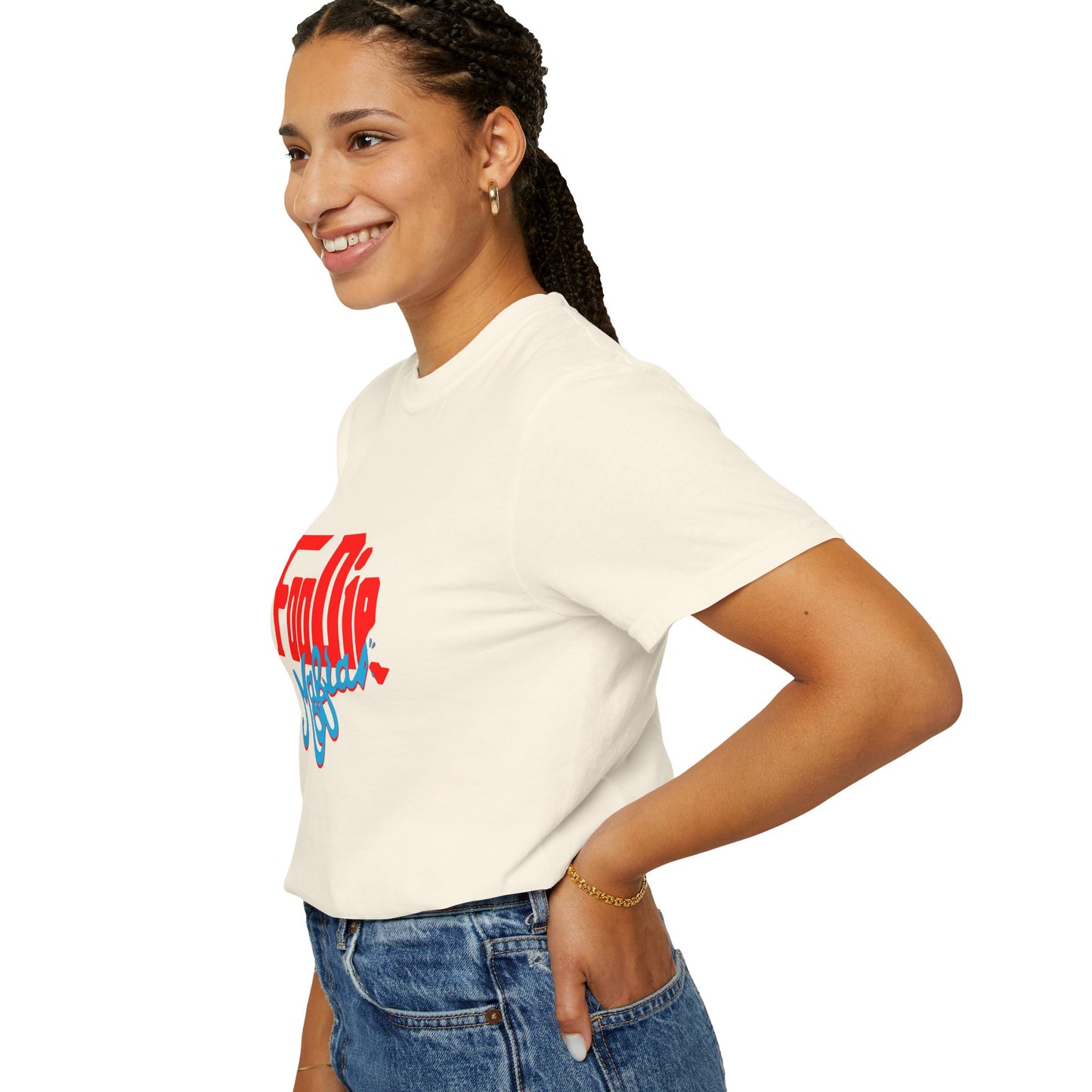 L.O.E.F Red Foodie Mafia Unisex Tee Shirt (Sky Blue)