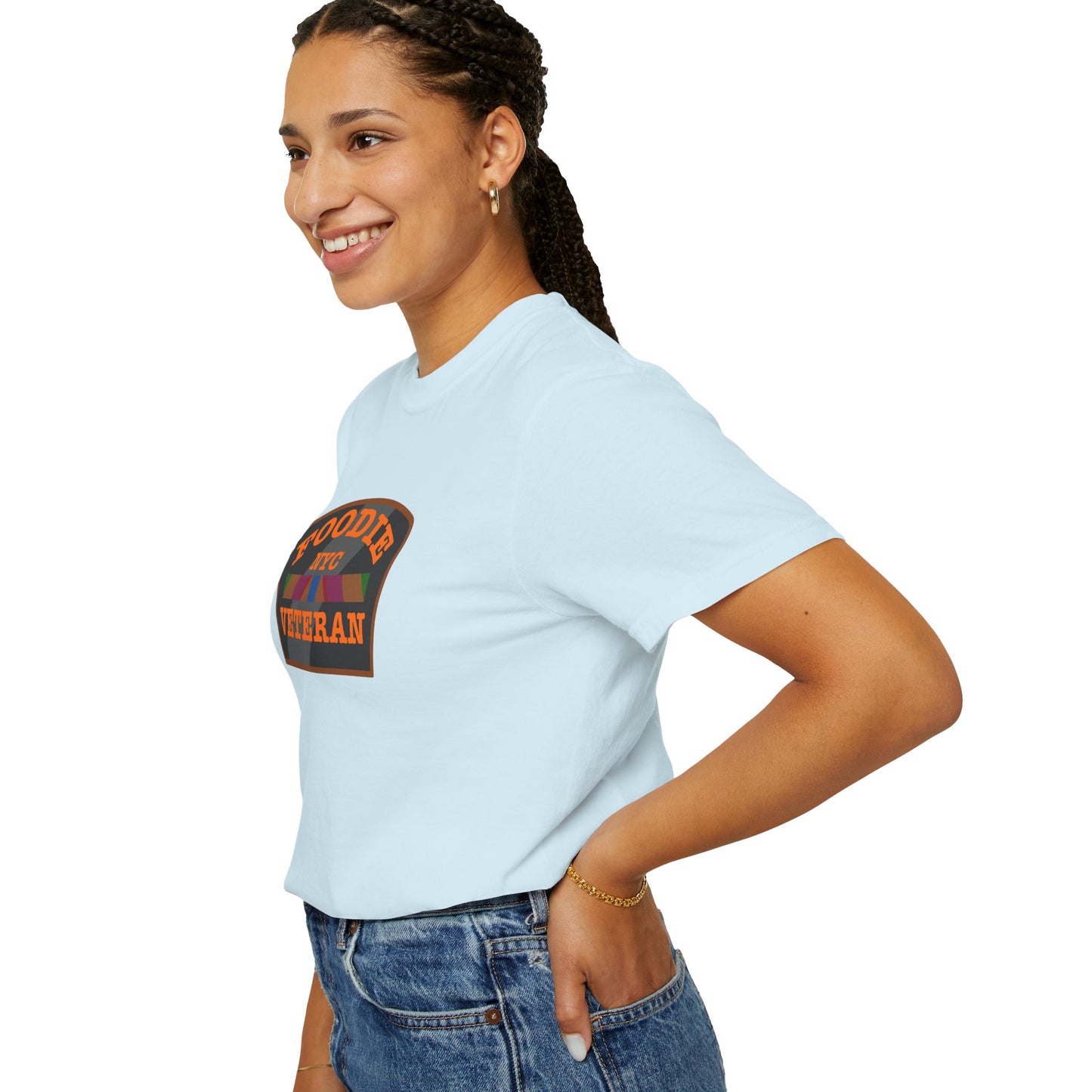 L.O.E.F Foodie Veteran NYC Unisex Tee Shirt (Orange)