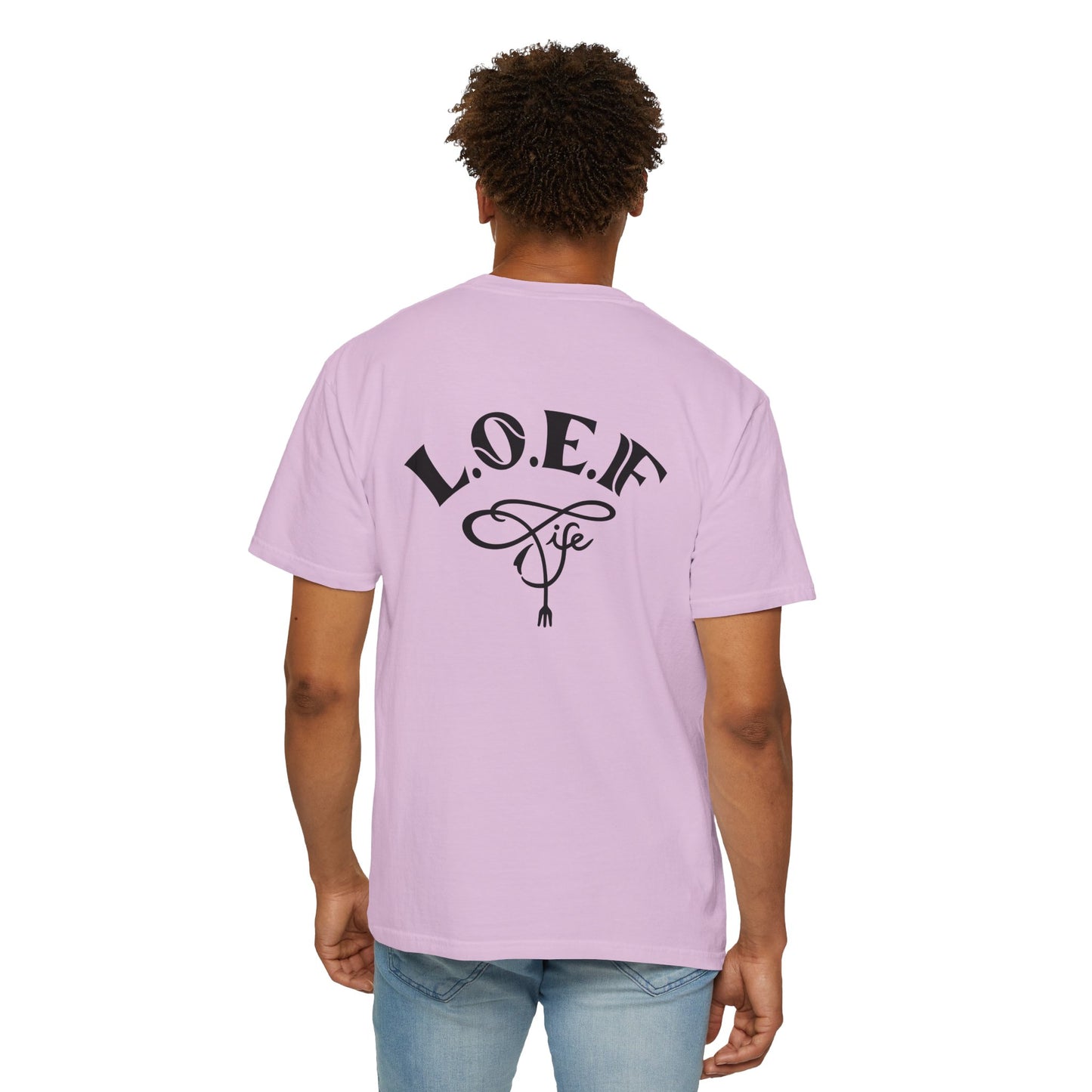 L.O.E.F Foodie 4Life Vegan Unisex Tee Shirt (Black)