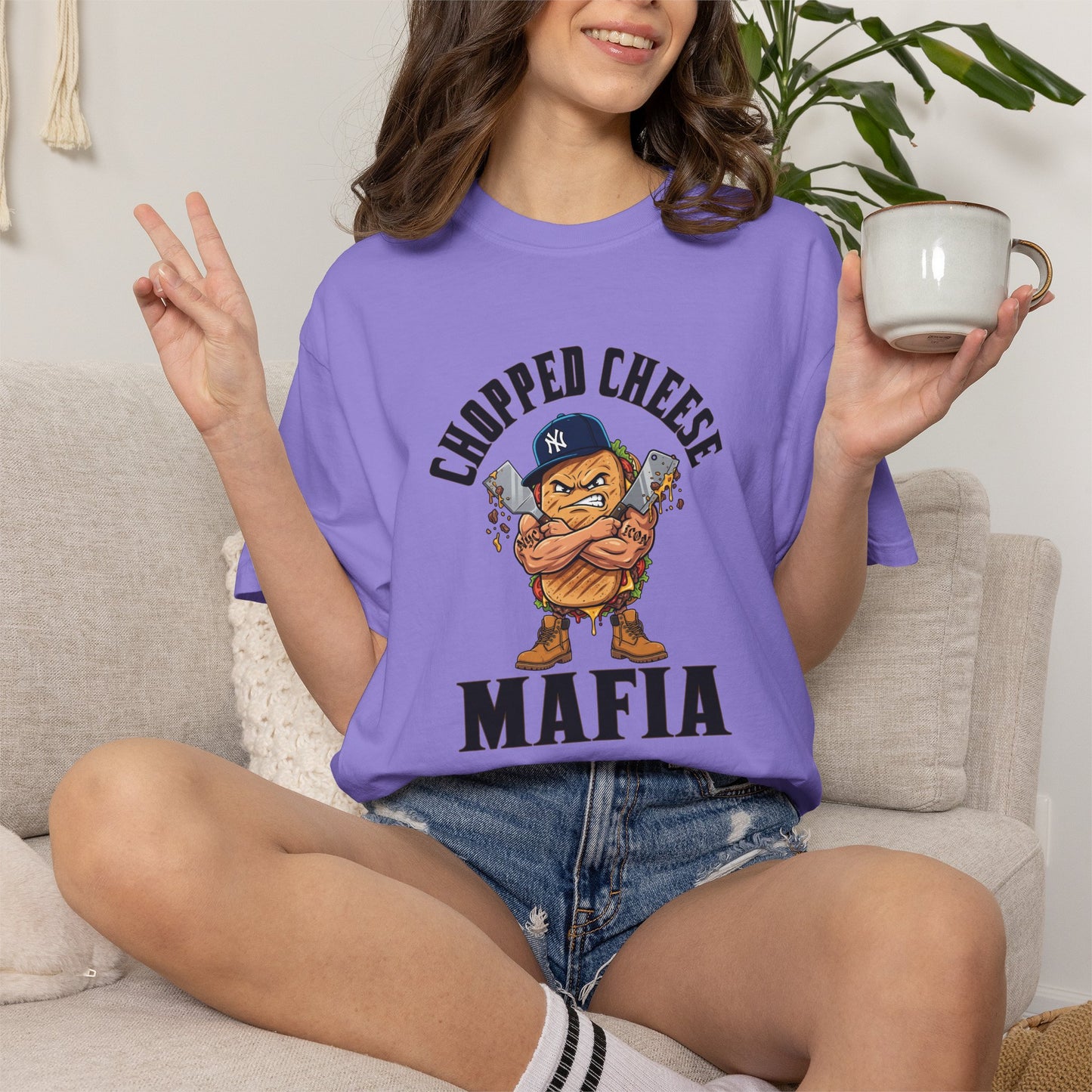 L.O.E.F Mafia Chopped Cheese Unisex Tee Shirt