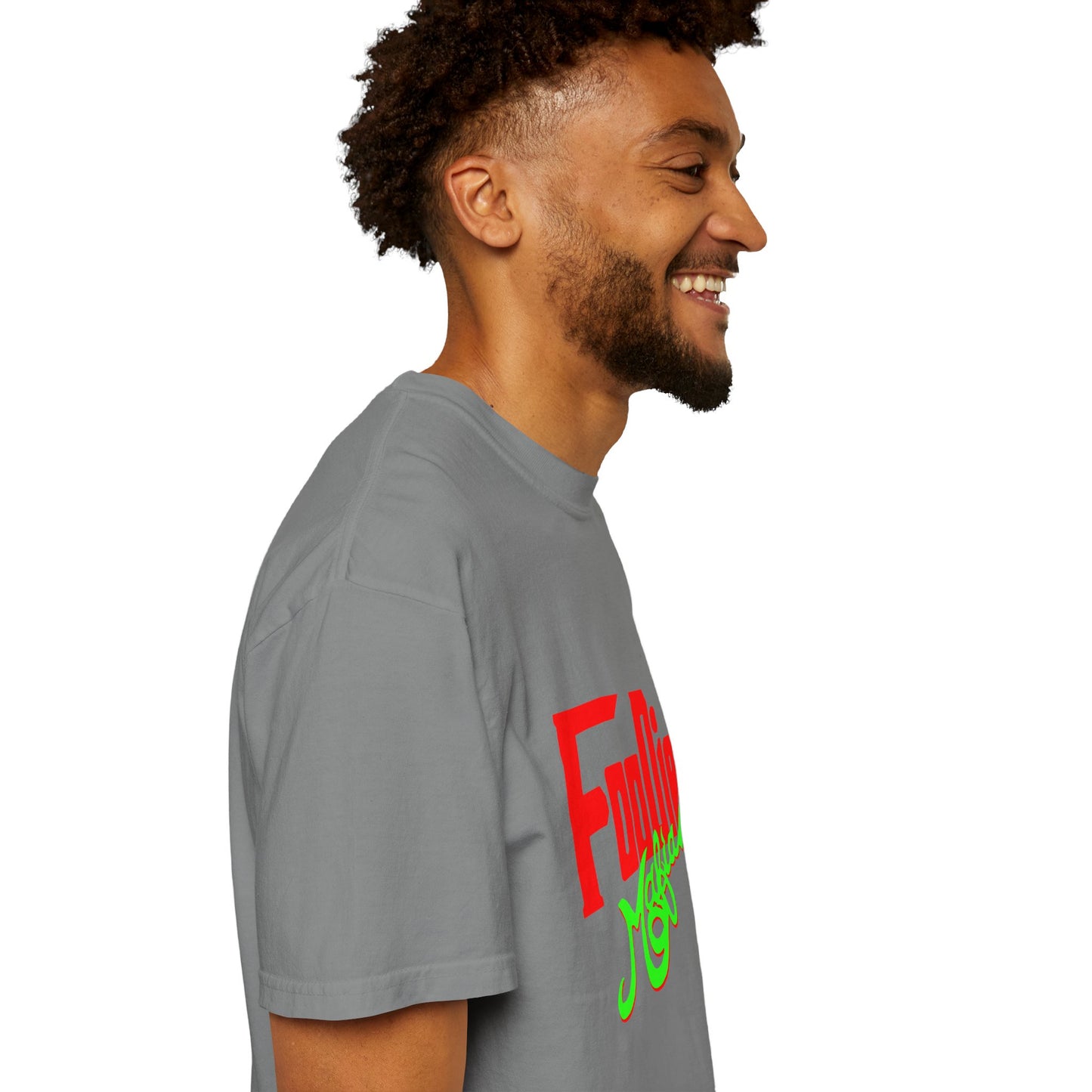 L.O.E.F Red Foodie Mafia Unisex Tee Shirt (Neon Green)