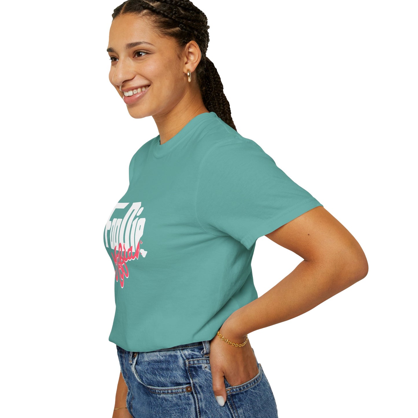 L.O.E.F White Foodie Mafia Unisex Tee shirt (Fiery Red)