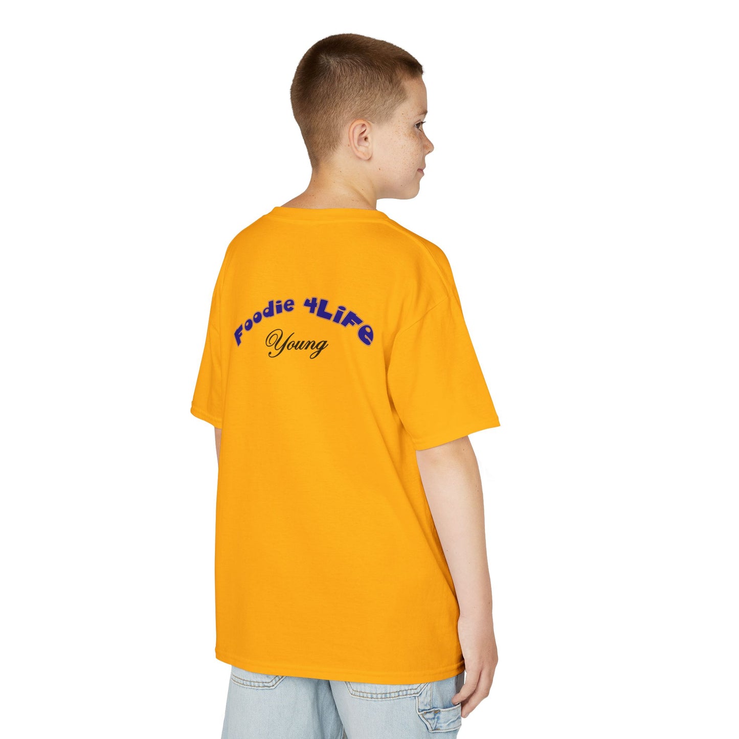L.O.E.F Foodie 4Life Young Tee Shirt  (Dark Blue)