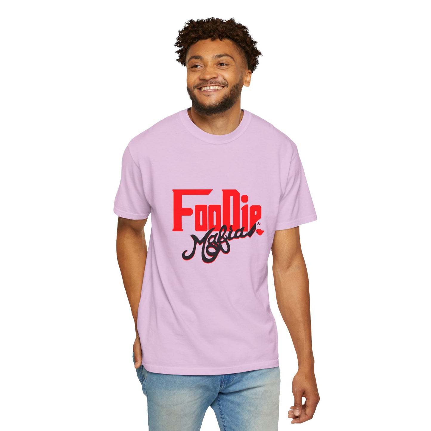 L.O.E.F Red Foodie Mafia Unisex Tee shirt (Black)