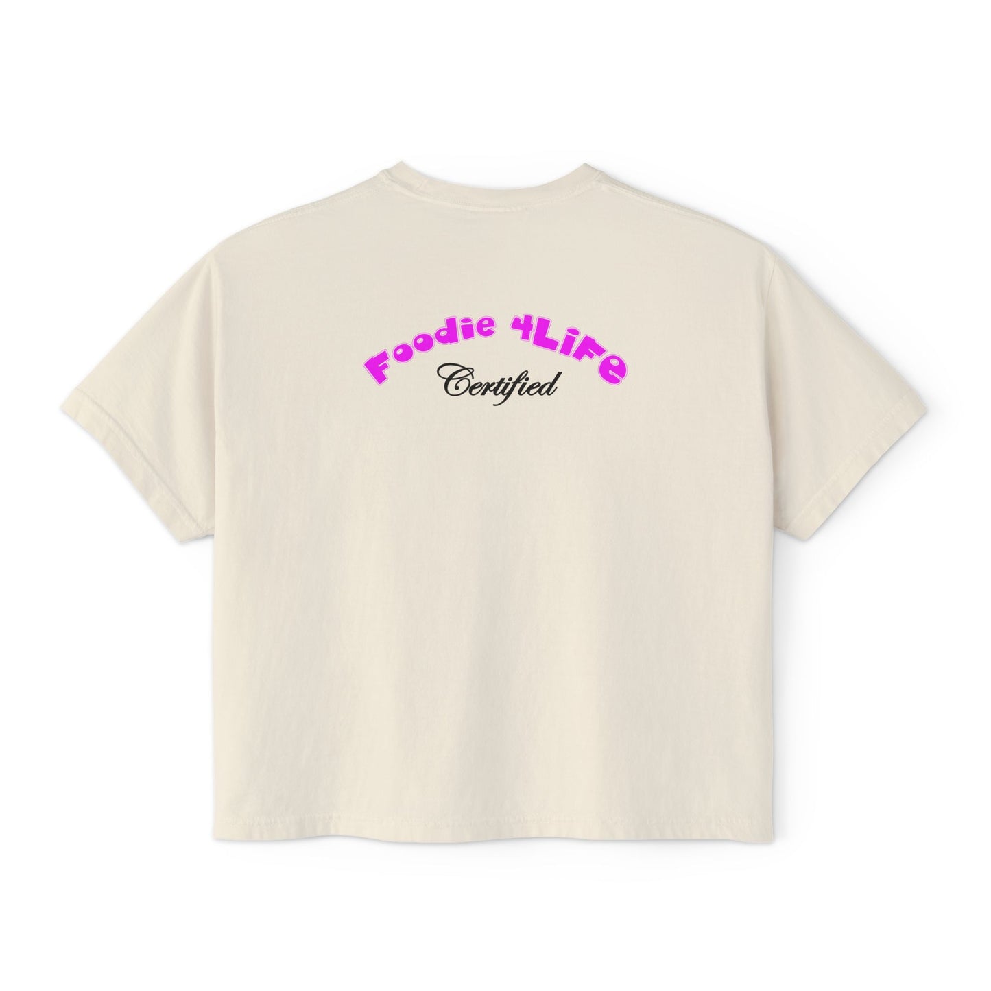 L.O.E.F Foodie 4Life Certified Boxy Tee (Fuchsia)