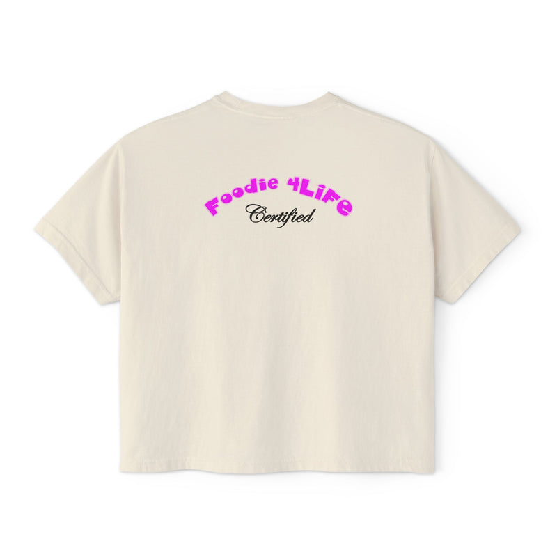 L.O.E.F Foodie 4Life Certified Boxy Tee (Fuchsia)