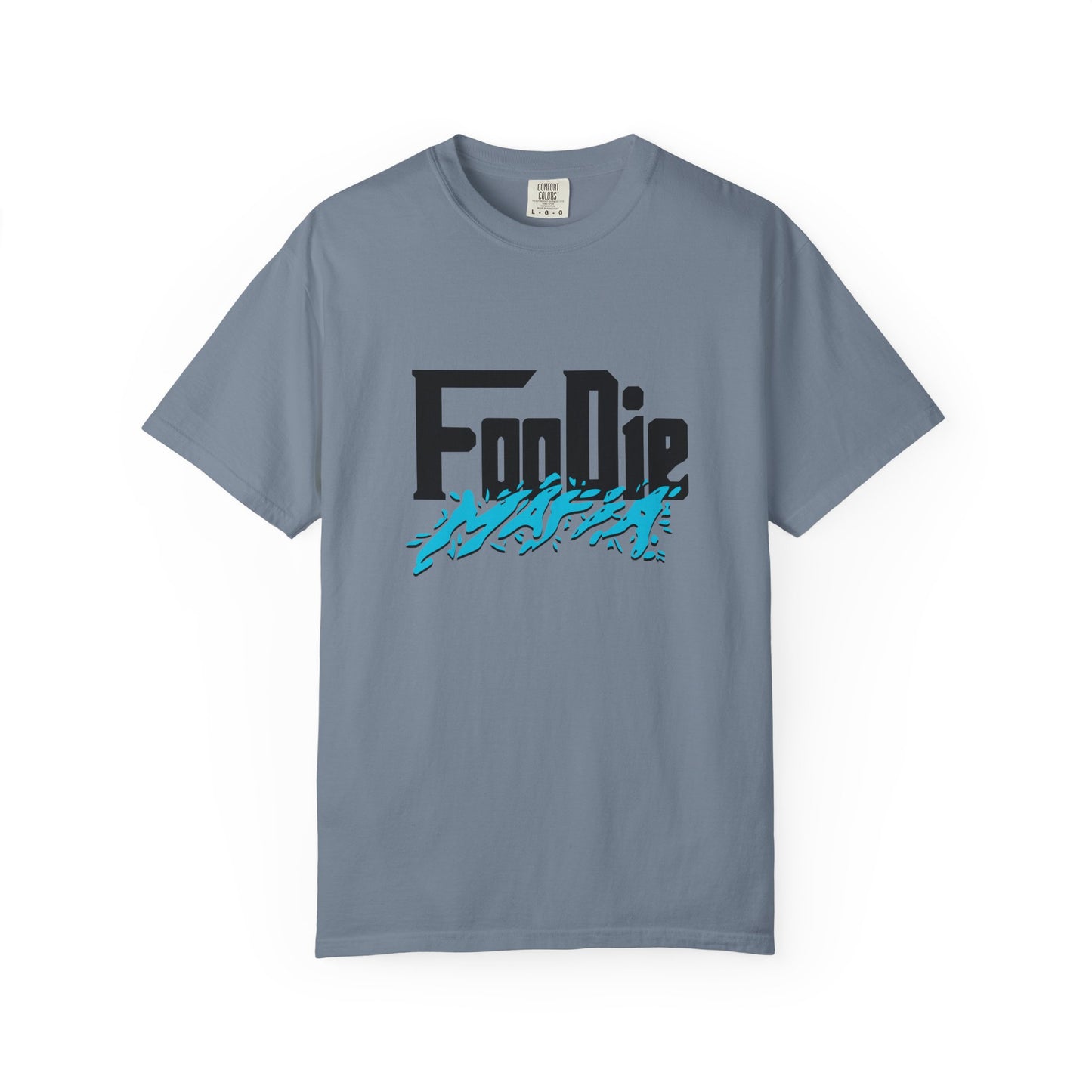 L.O.E.F Foodie Mafia Unisex Tee Shirt (Aqua Blue)