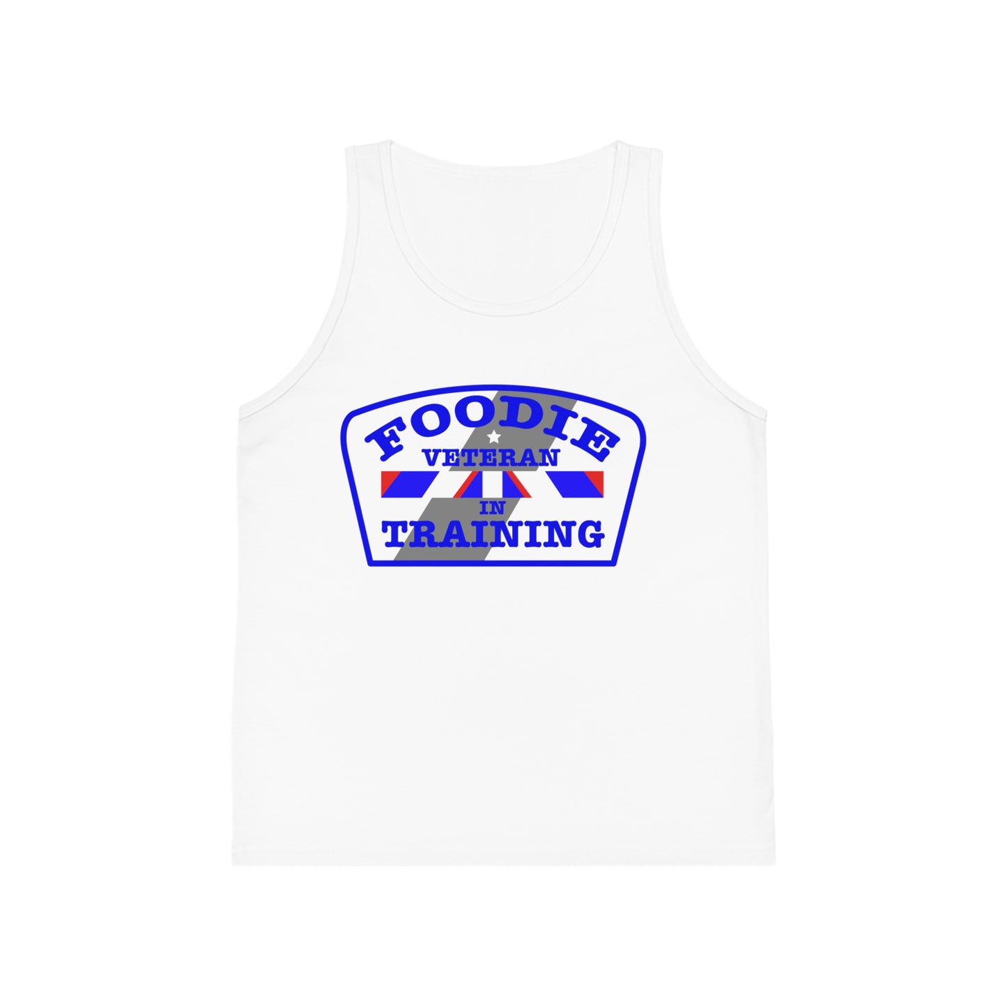 L.O.E.F Foodie Veteran In Training Kids Tank Top (Blue)