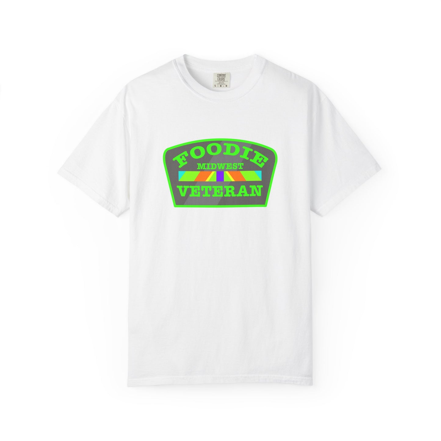 L.O.E.F Foodie Veteran MIDWEST Unisex Tee Shirt (Neon Green)