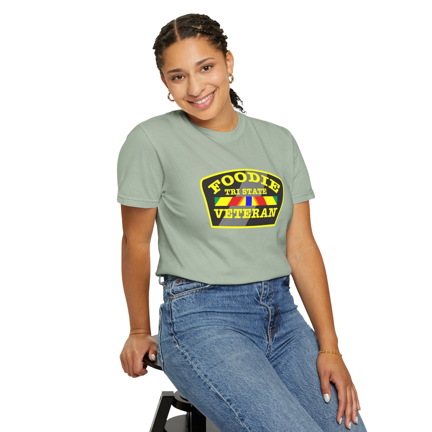 L.O.E.F Foodie Veteran TRI STATE Unisex Tee Shirt (Yellow)