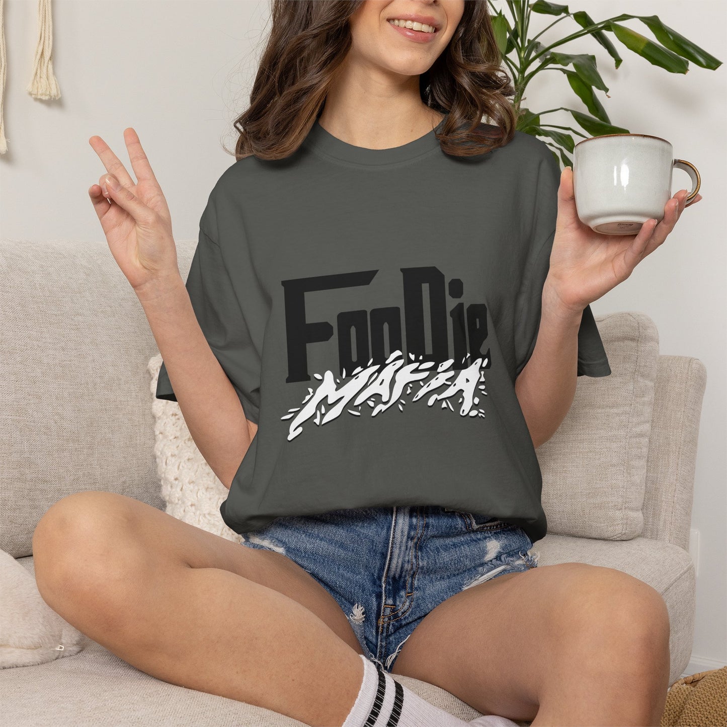 L.O.E.F Foodie Mafia Tee Shirt (White)