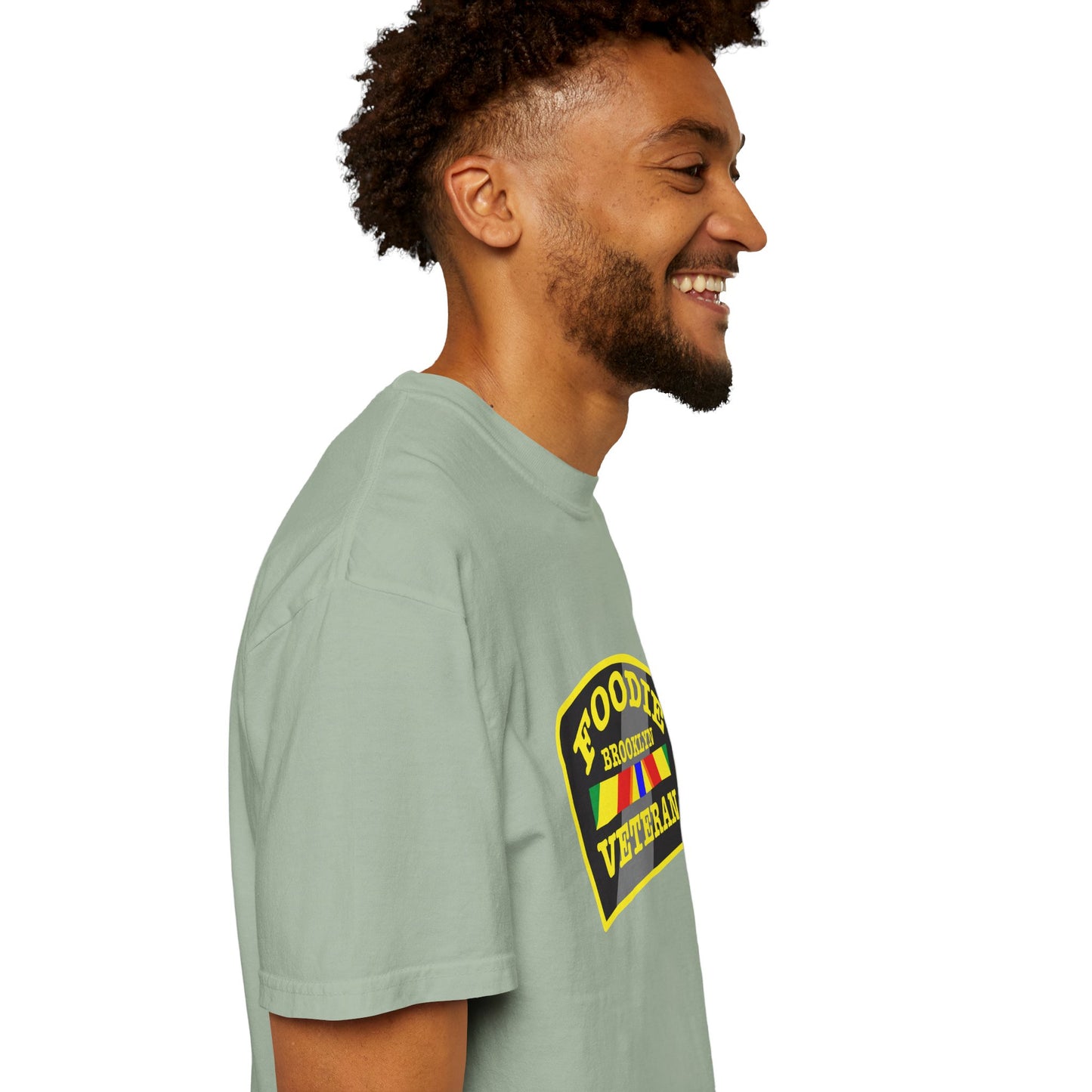 L.O.E.F Foodie Veteran BROOKLYN Unisex Tee Shirt (Yellow)