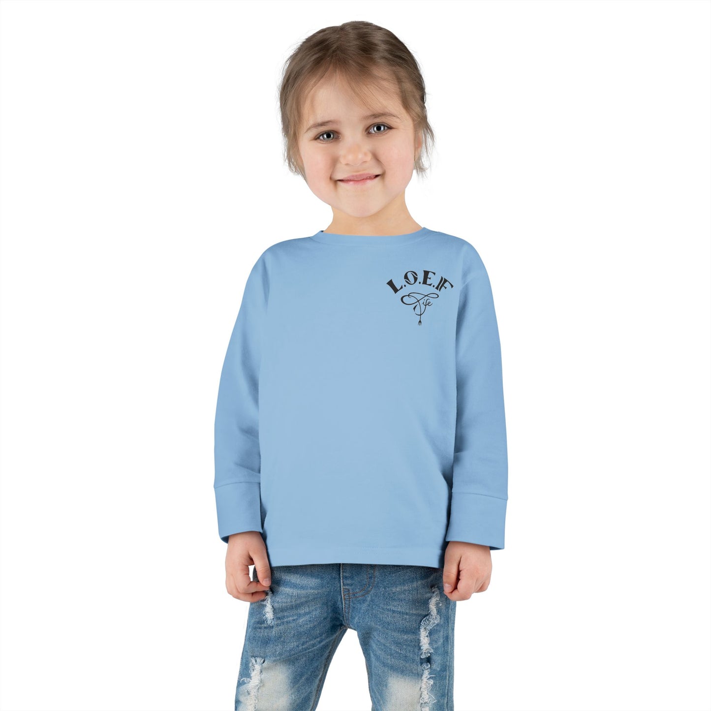 L.O.E.F Foodie 4Life Baby Long Sleeve Tee  (Violet)