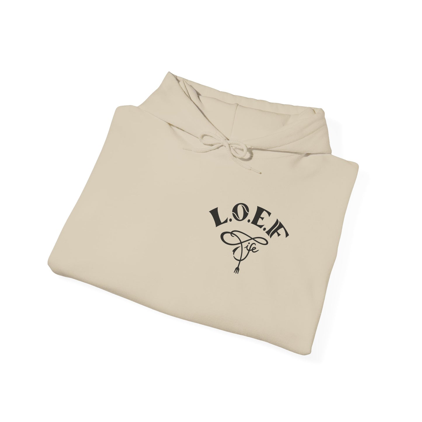L.O.E.F Foodie 4Life Vegan Hoodie (Fiery Red)