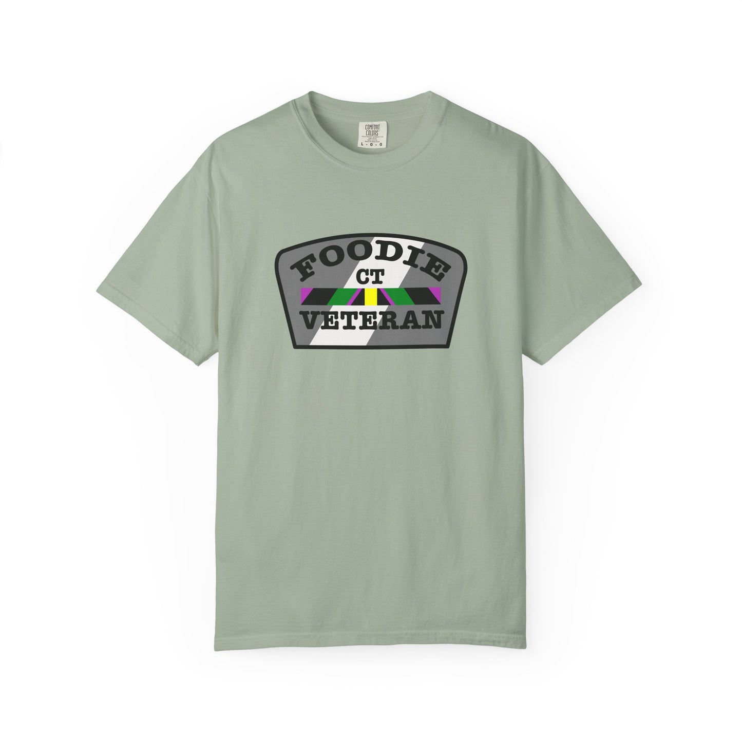 L.O.E.F Foodie Veteran CT Unisex Tee Shirt (Gray)