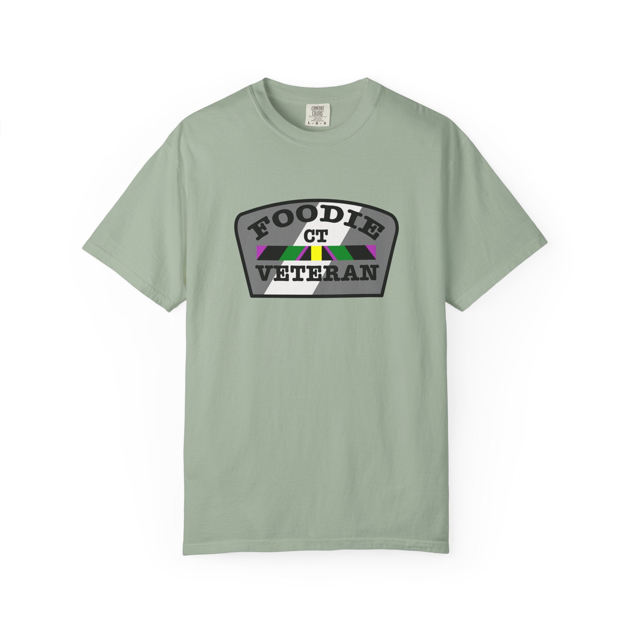 L.O.E.F Foodie Veteran CT Unisex Tee Shirt (Gray)