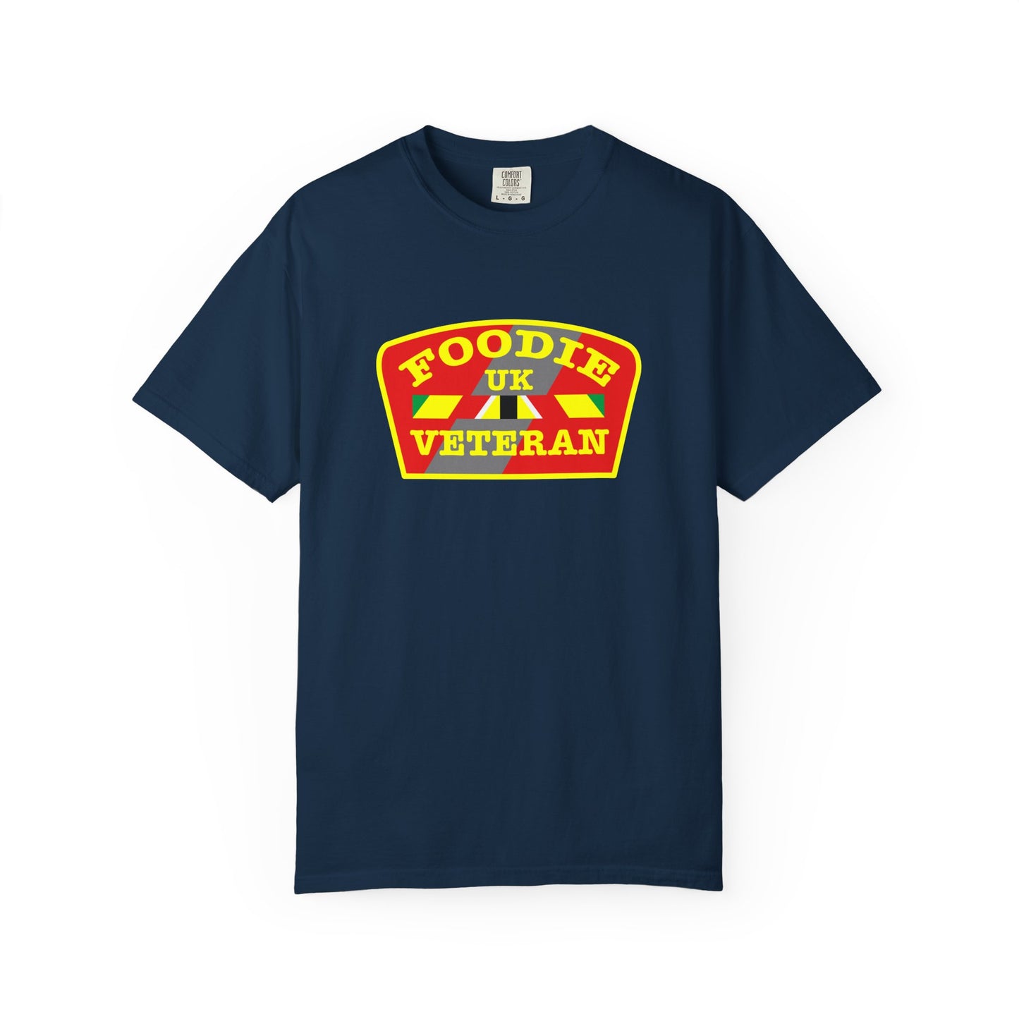 L.O.E.F Foodie Veteran UK Unisex Tee Shirt (Yellow)