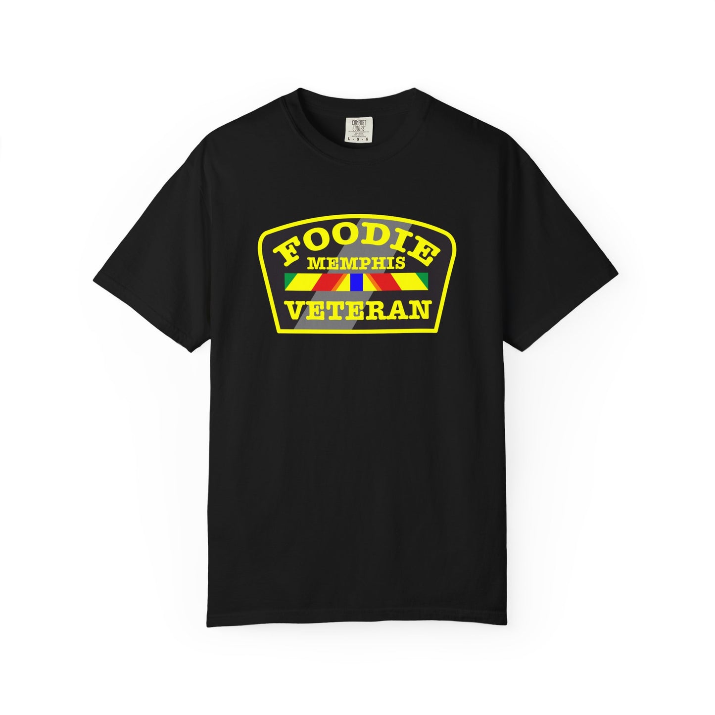 L.O.E.F Foodie Veteran MEMPHIS Unisex Tee Shirt (Yellow)