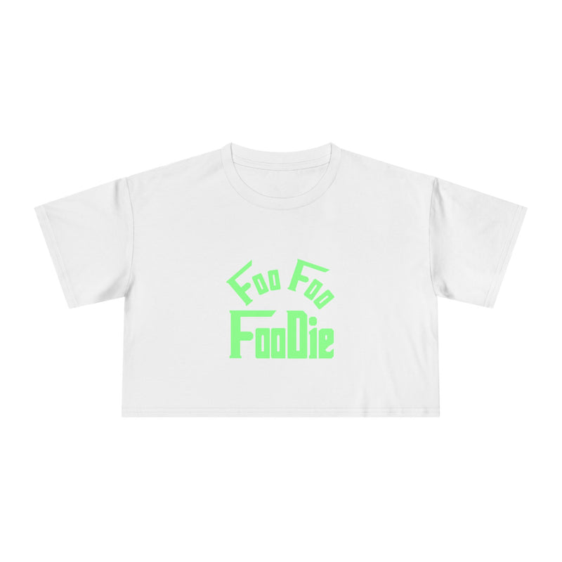 L.O.E.F FOO FOO FOODIE Women Crop Tee(Mint Green)