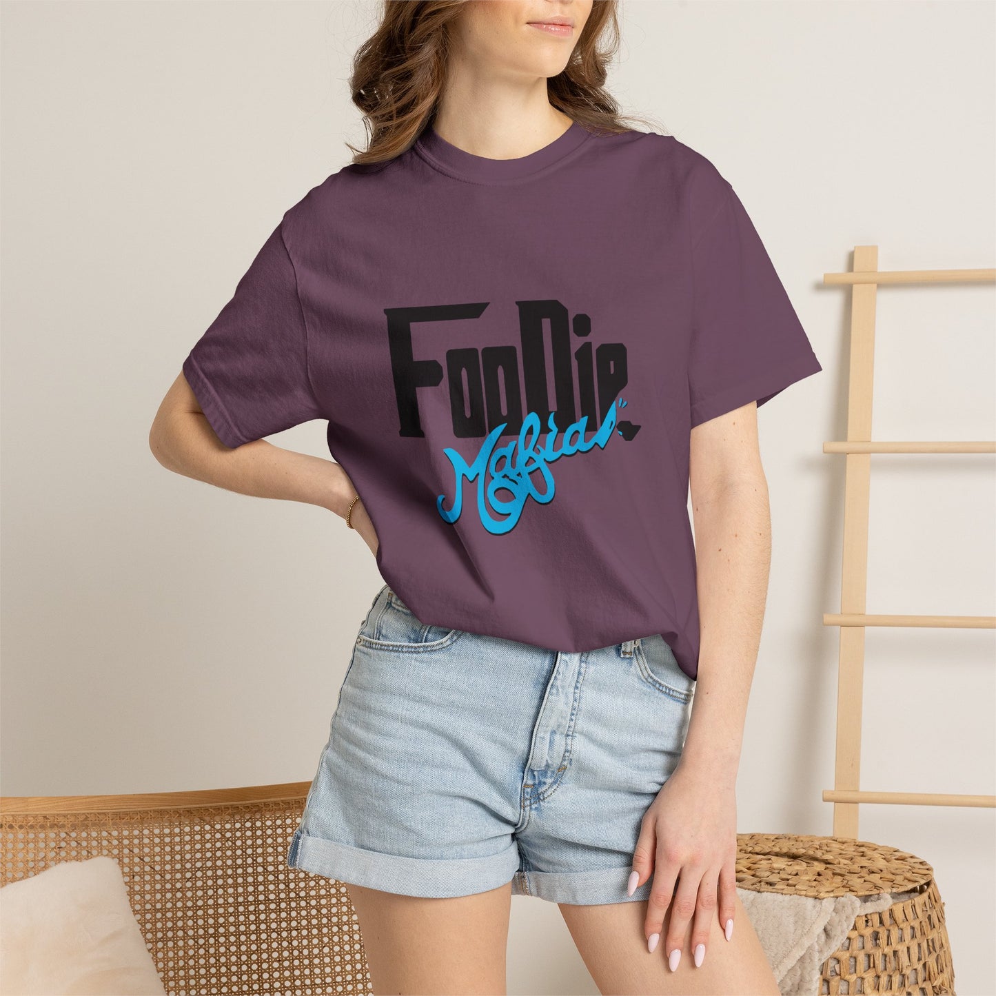 L.O.E.F Foodie Mafia Unisex Tee shirt (Sky Blue)