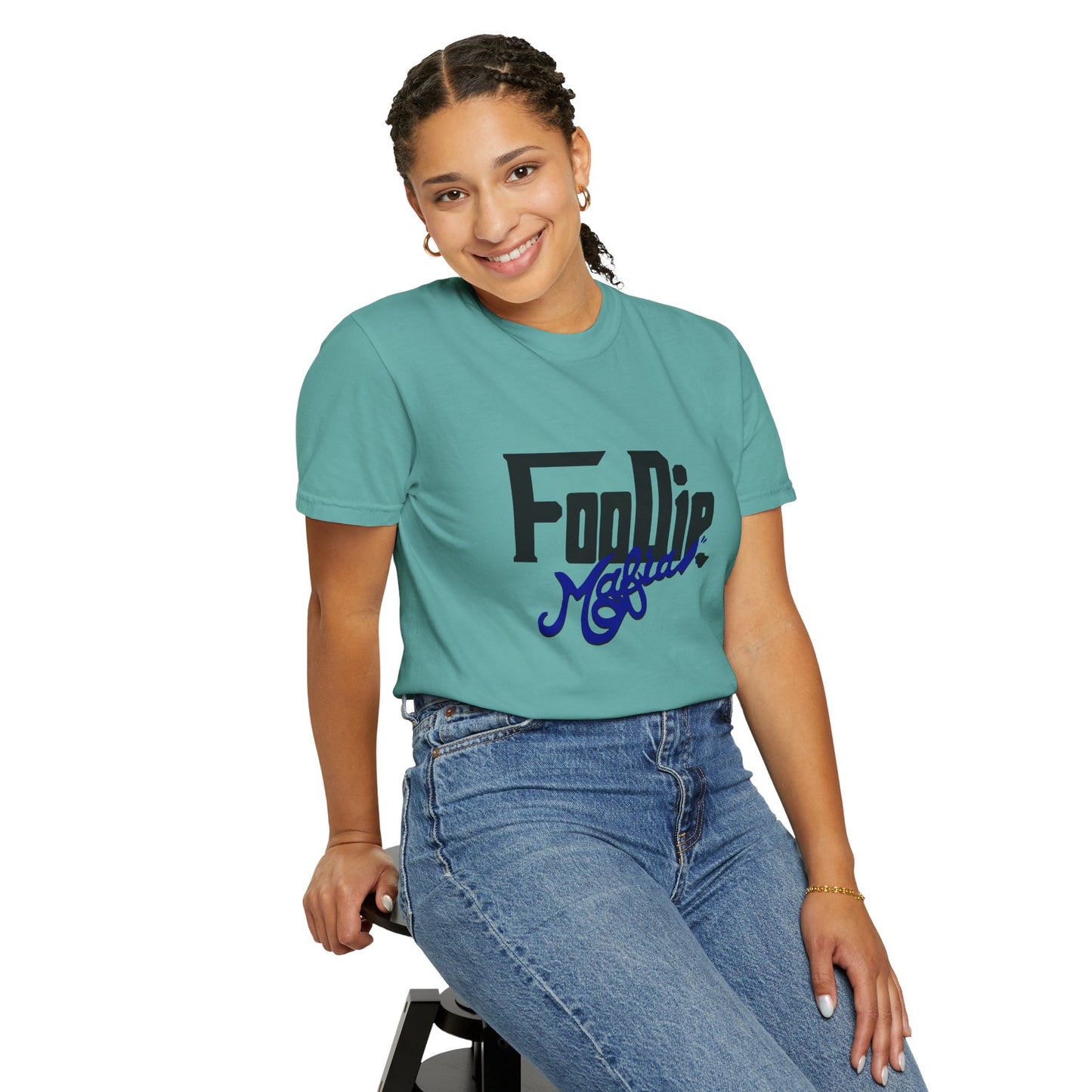 L.O.E.F Foodie Mafia Unisex Tee shirt (Dark Blue)