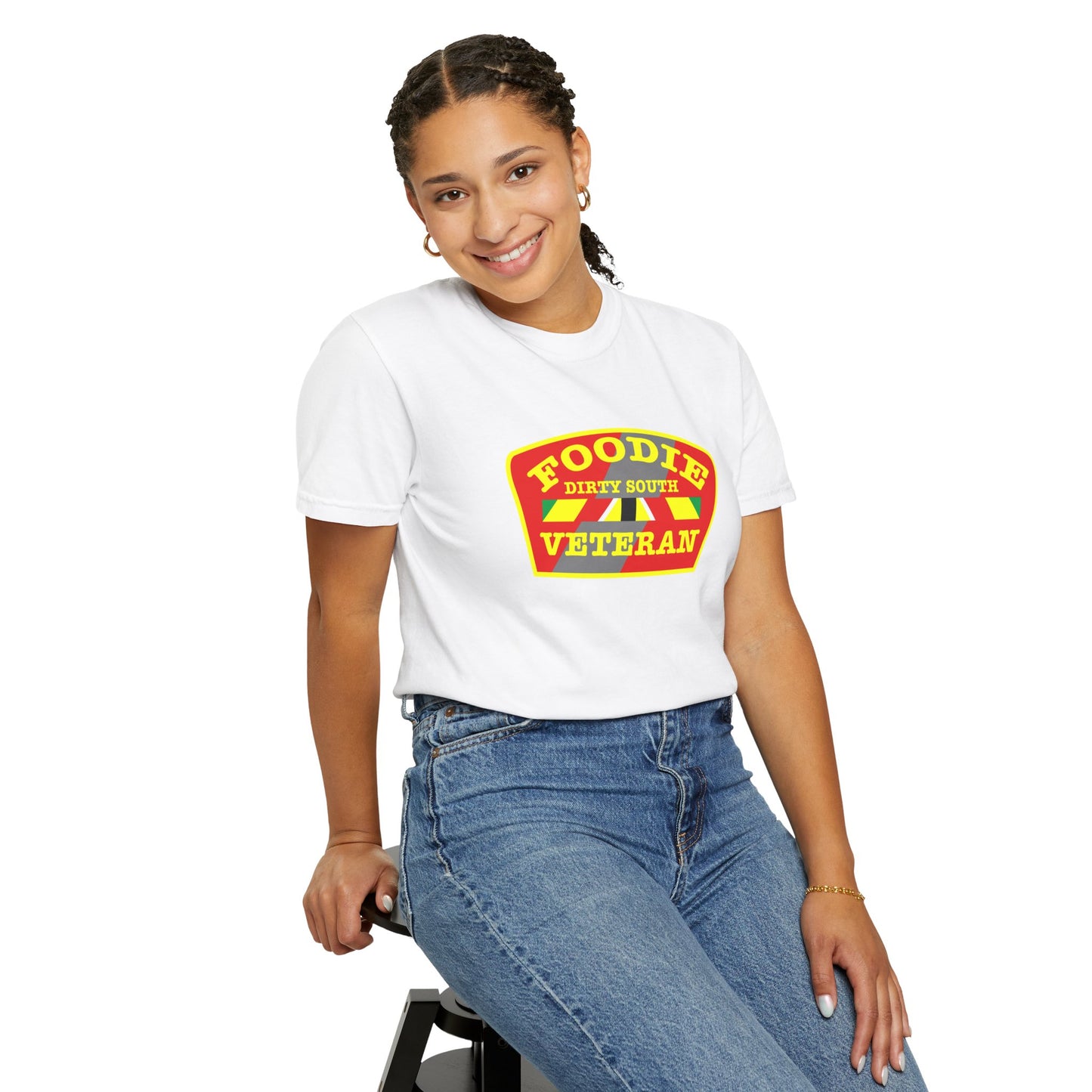L.O.E.F Foodie Veteran DIRTY SOUTH Unisex Tee Shirt (Yellow)