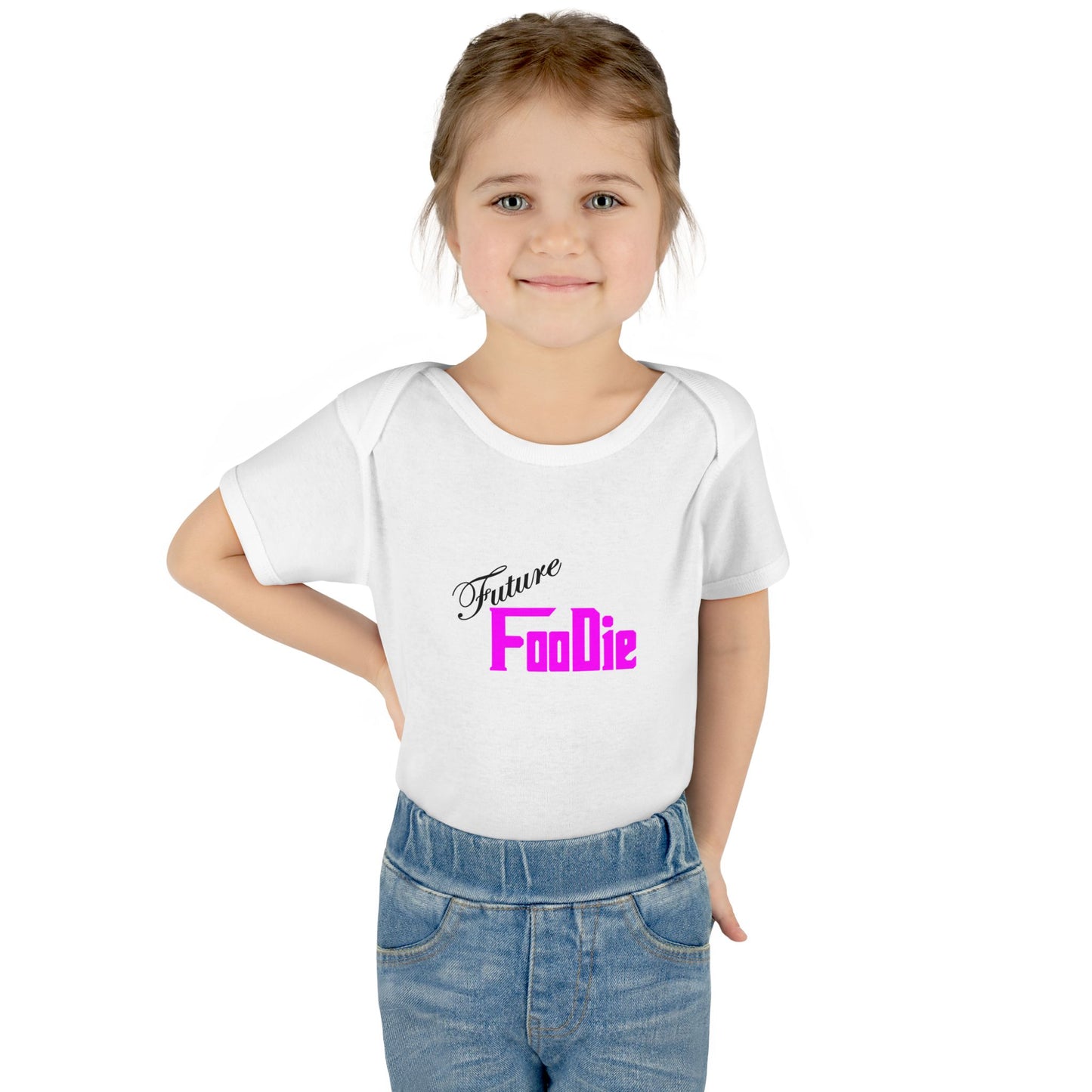 L.O.E.F Future Foodie Toddler Bodysuit (Fuchsia)