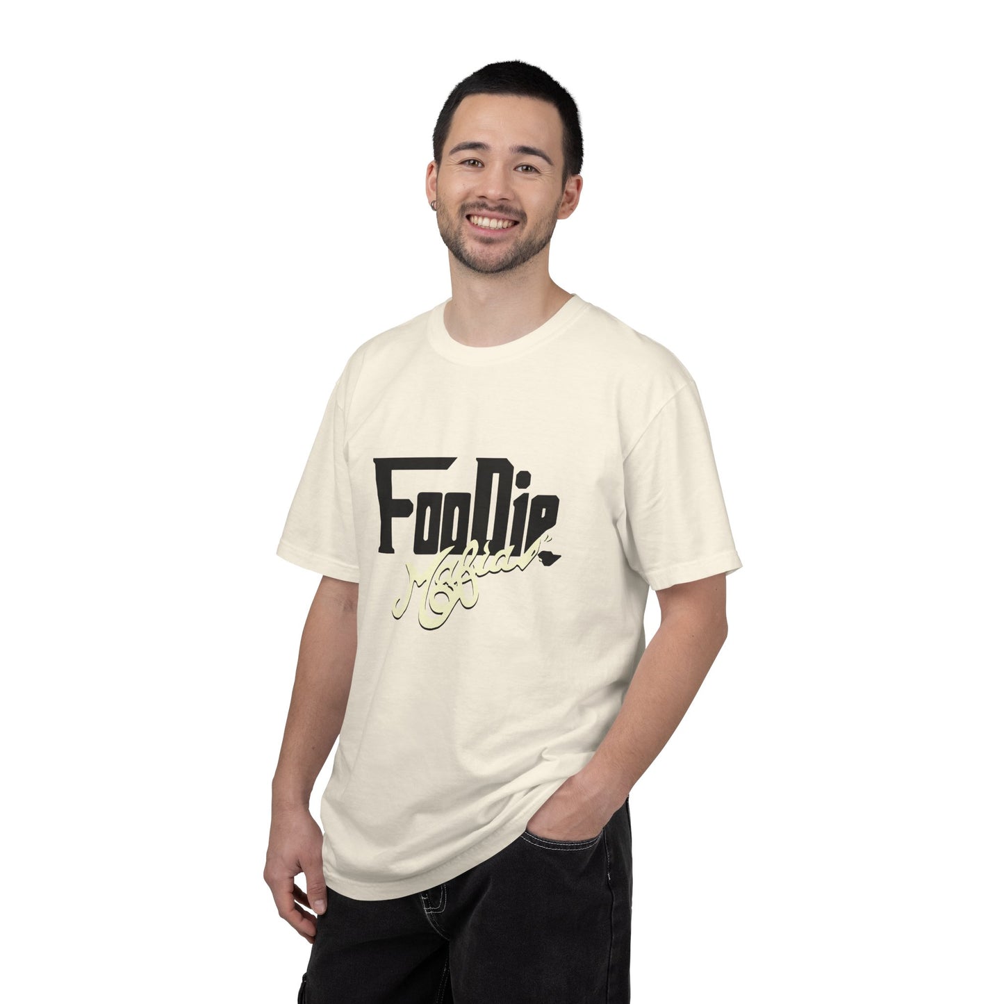 L.O.E.F Foodie Mafia Unisex Tee shirt (Cream)