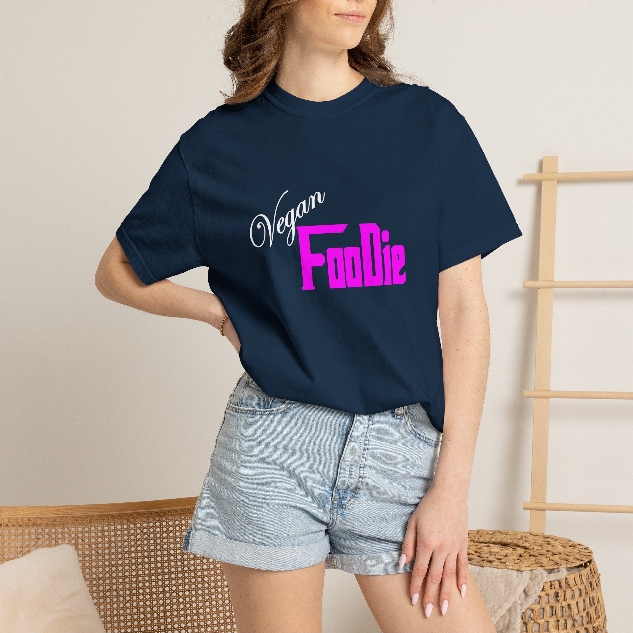 L.O.E.F Unisex Vegan Foodie Tee Shirt (Fuchsia)