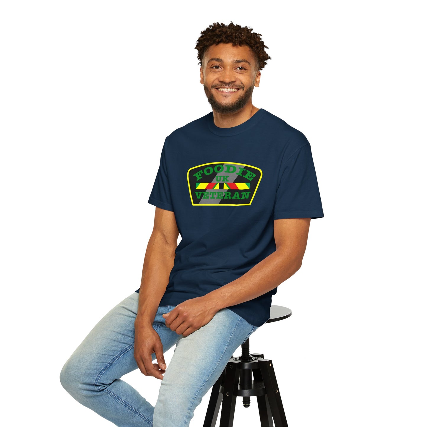 L.O.E.F Foodie Veteran UK Unisex Tee Shirt (Green)