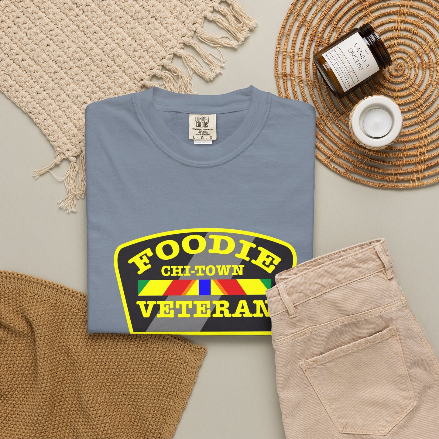 L.O.E.F Foodie Veteran CHI-TOWN Unisex Tee Shirt