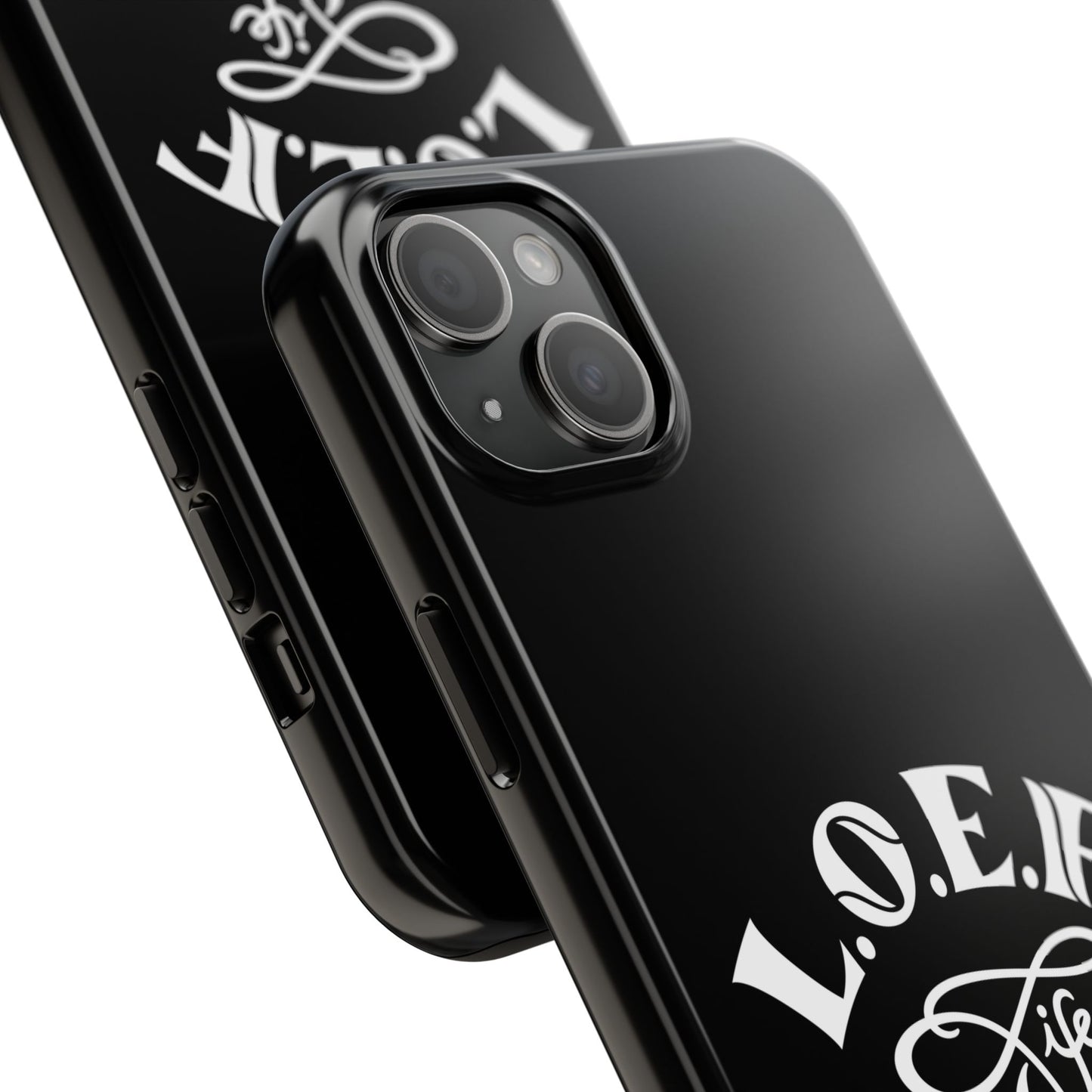 L.O.E.F Black Glossy Protective Phone Case