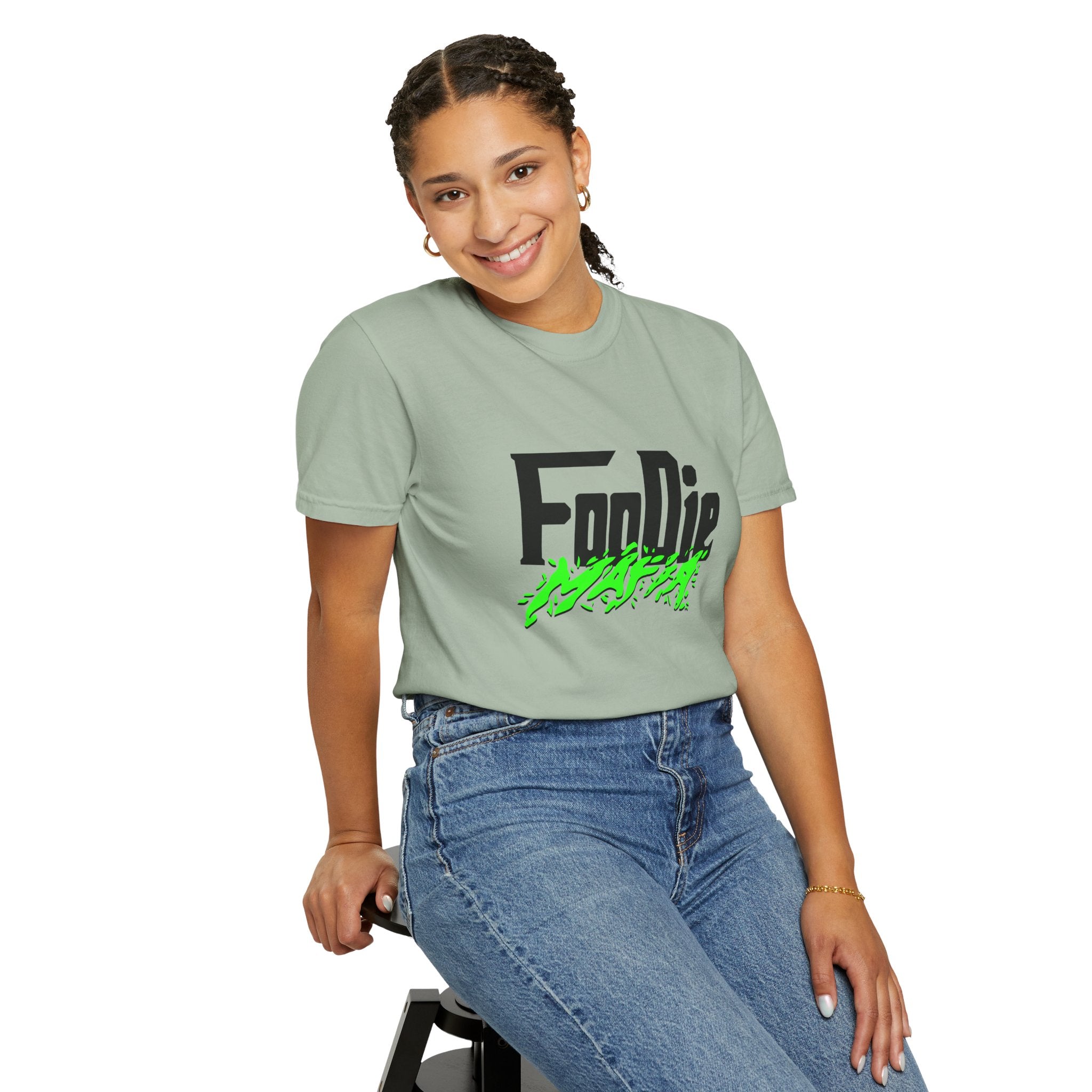 L.O.E.F Foodie Mafia Tee Shirt (Neon Green)