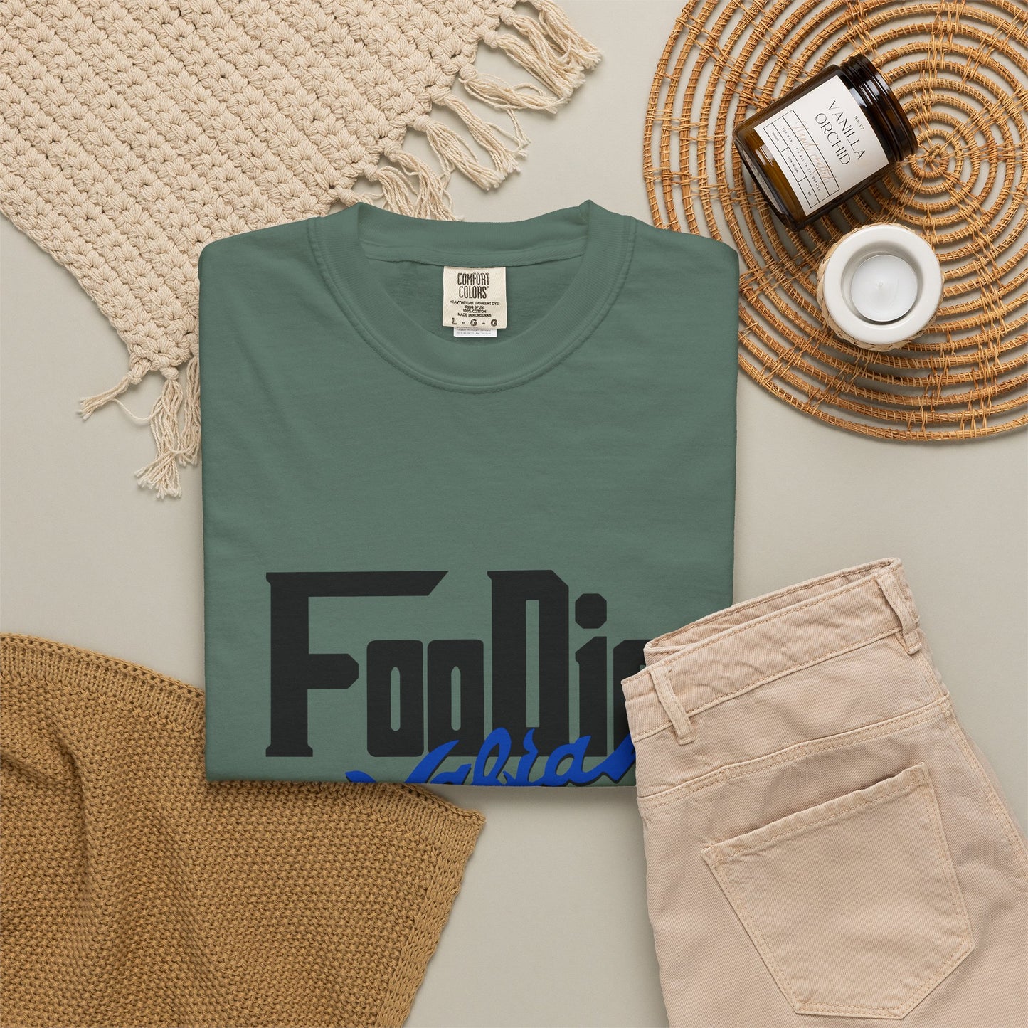L.O.E.F Foodie Mafia Unisex Tee shirt (Cobalt Blue)