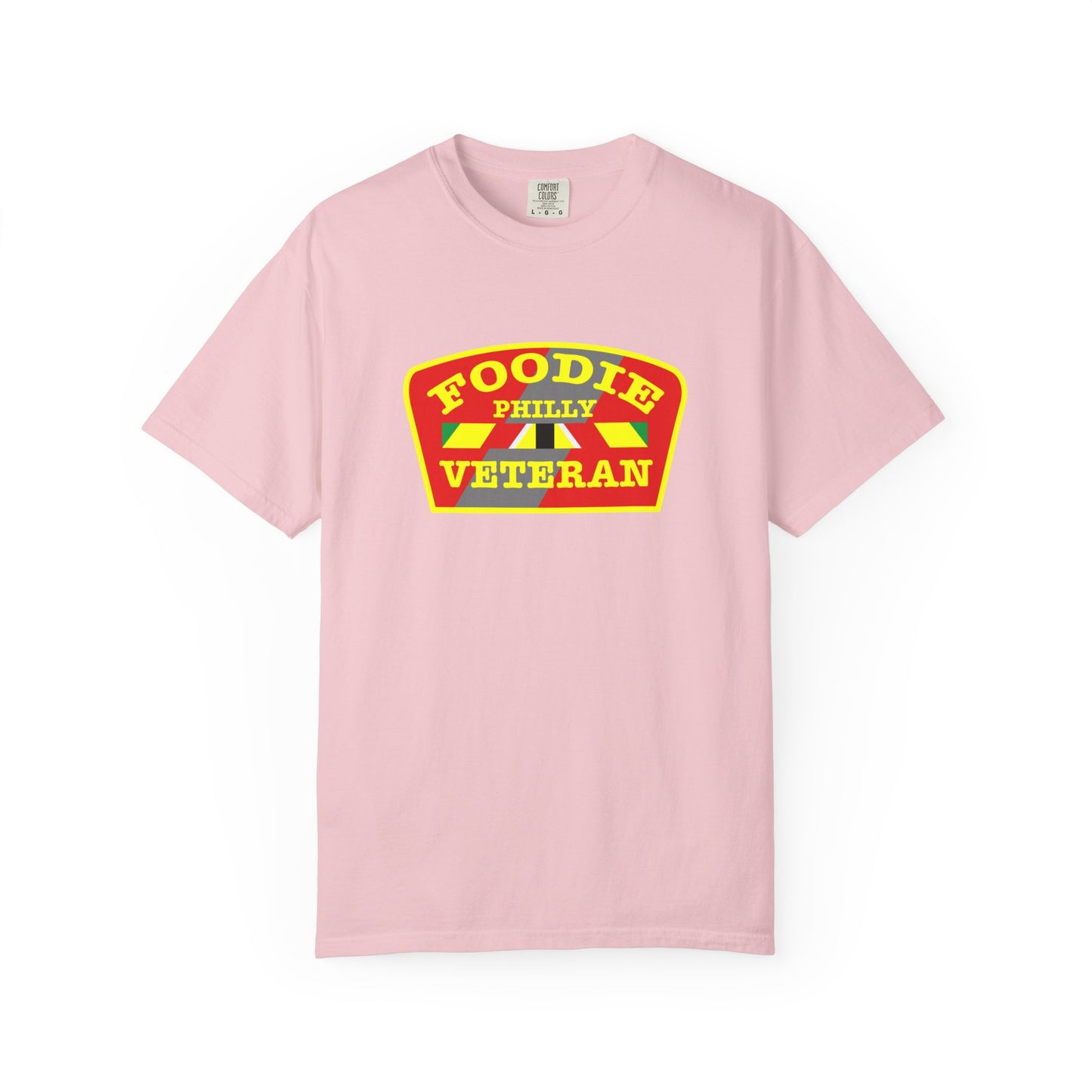 L.O.E.F Foodie Veteran PHILLY Unisex Tee Shirt (Yellow)