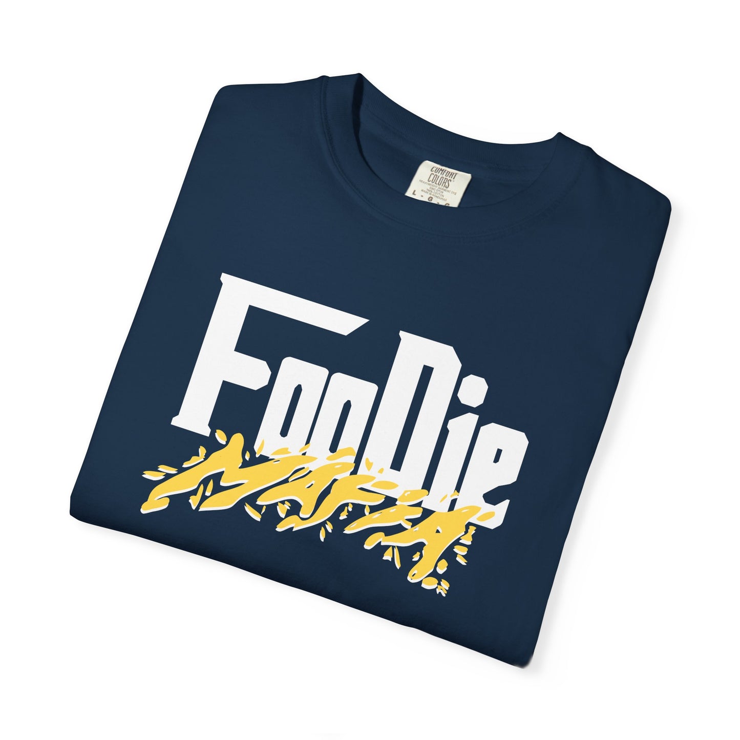 L.O.E.F White Foodie Mafia Unisex Tee Shirt (Yellow)