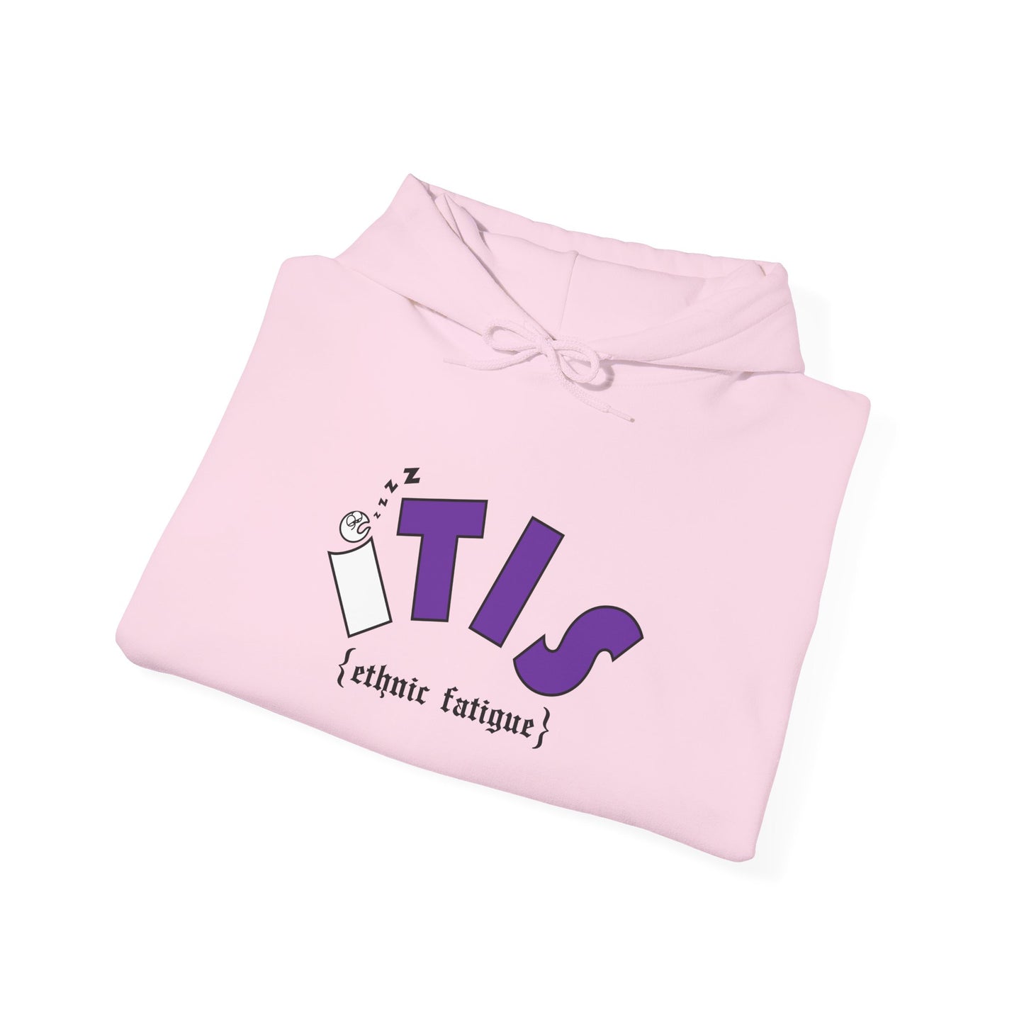 L.O.E.F ITIS Unisex Hooded Sweatshirt (White and Purple)