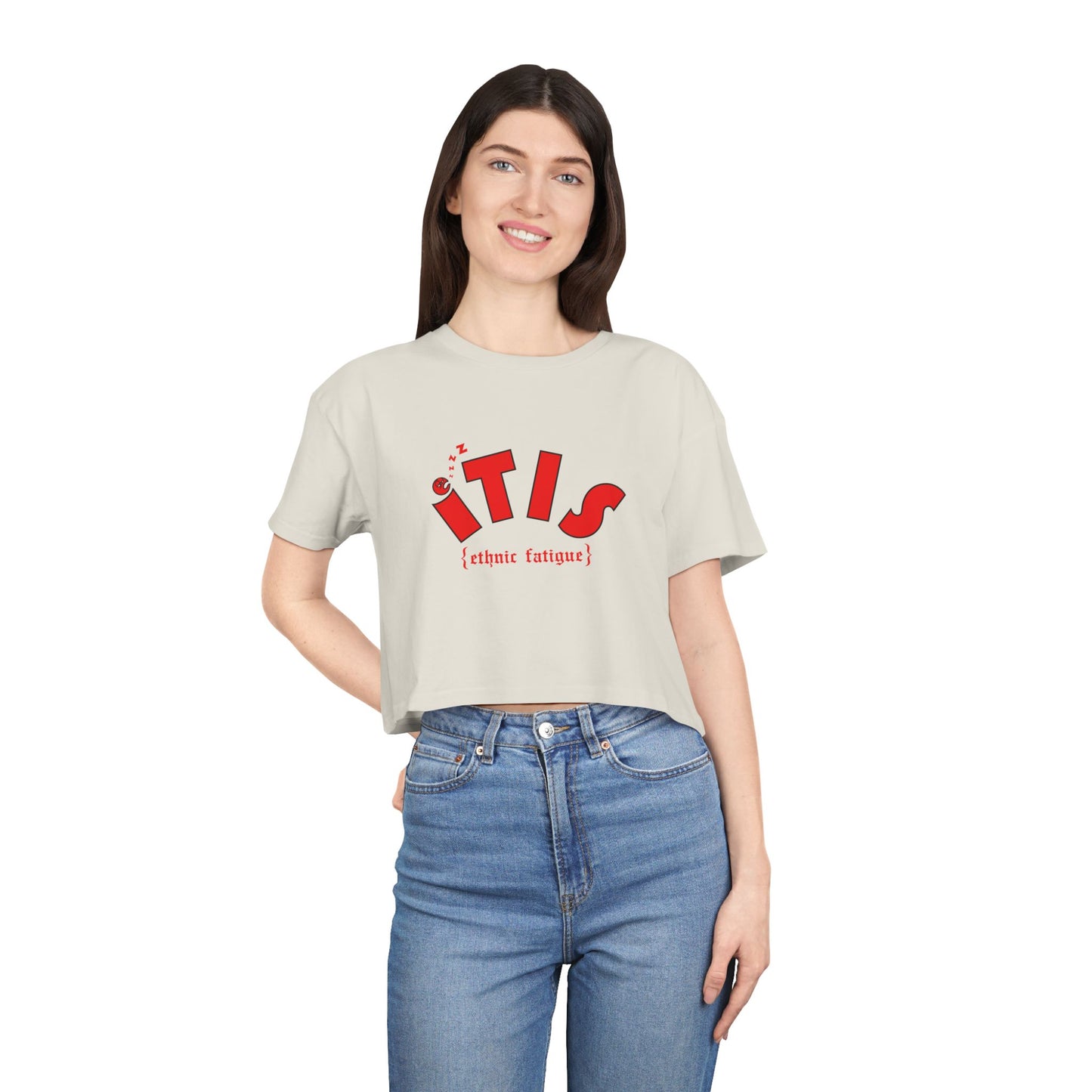 L.O.E.F ITIS Women Crop Tee (Red)