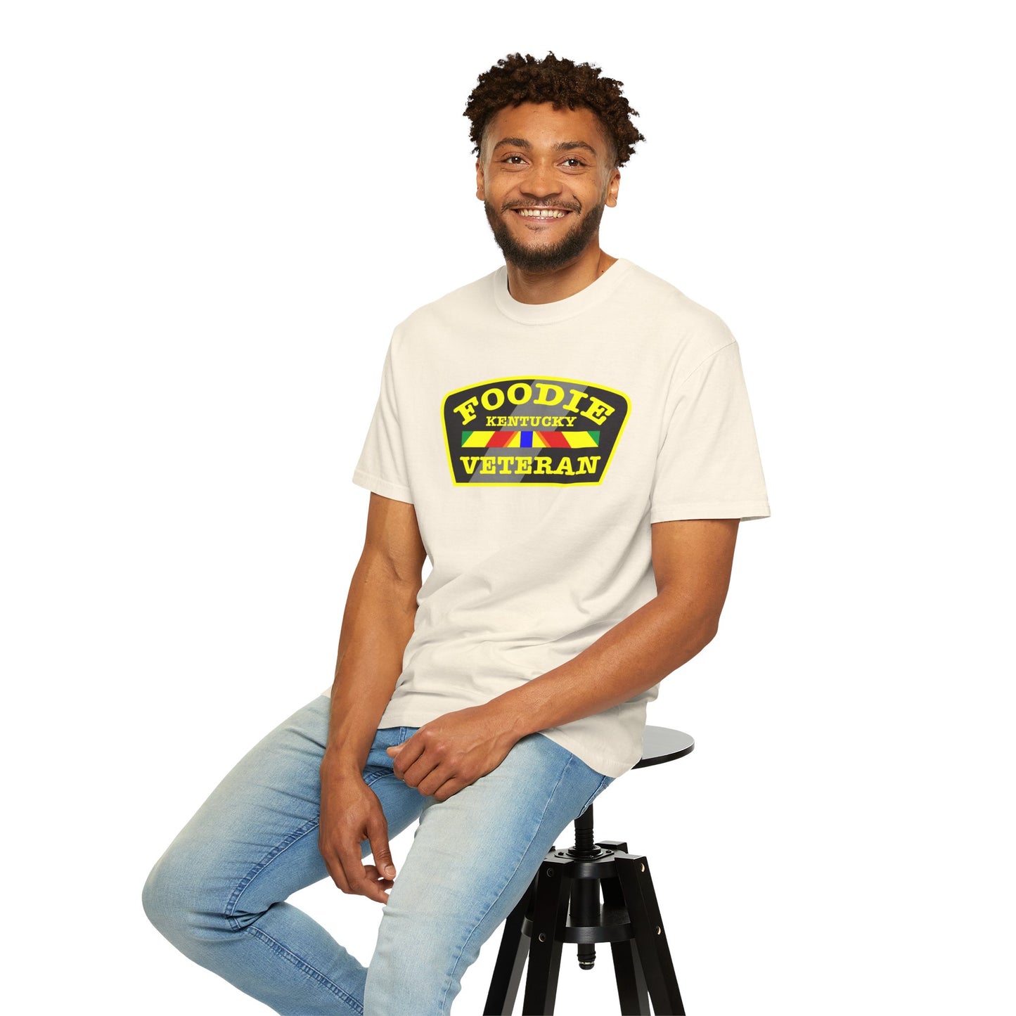 L.O.E.F Foodie Veteran KENTUCKY Unisex Tee Shirt (Yellow)