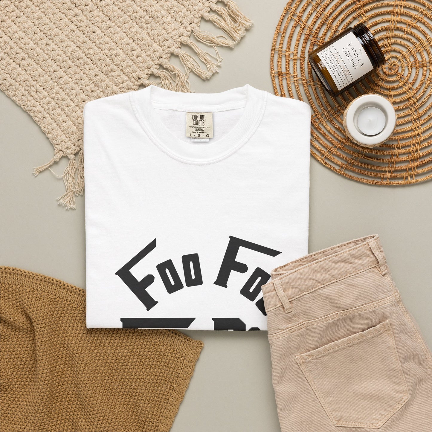 L.O.E.F FOO FOO FOODIE Unisex Tee shirt(Black)