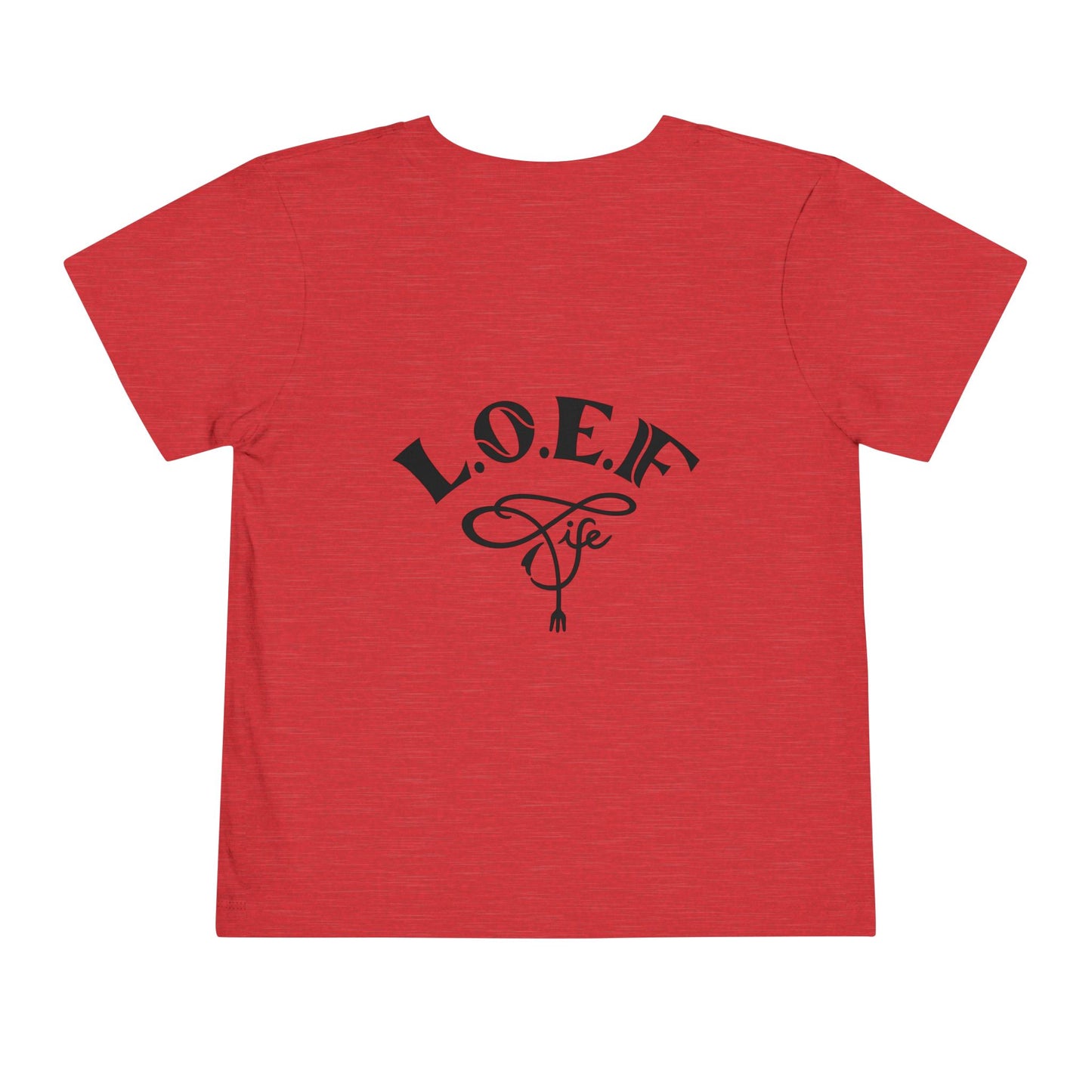 L.O.E.F Foodie 4Life Baby Tee Shirt  (Black)
