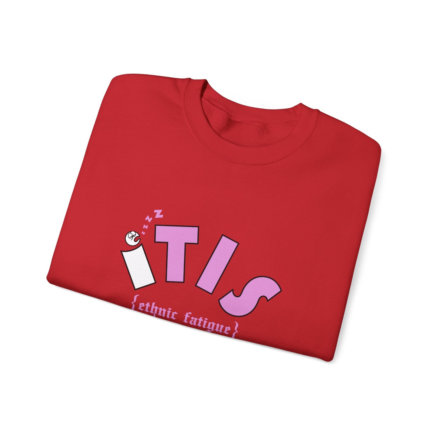 L.O.E.F ITIS Unisex Sweatshirt (White and Pink)