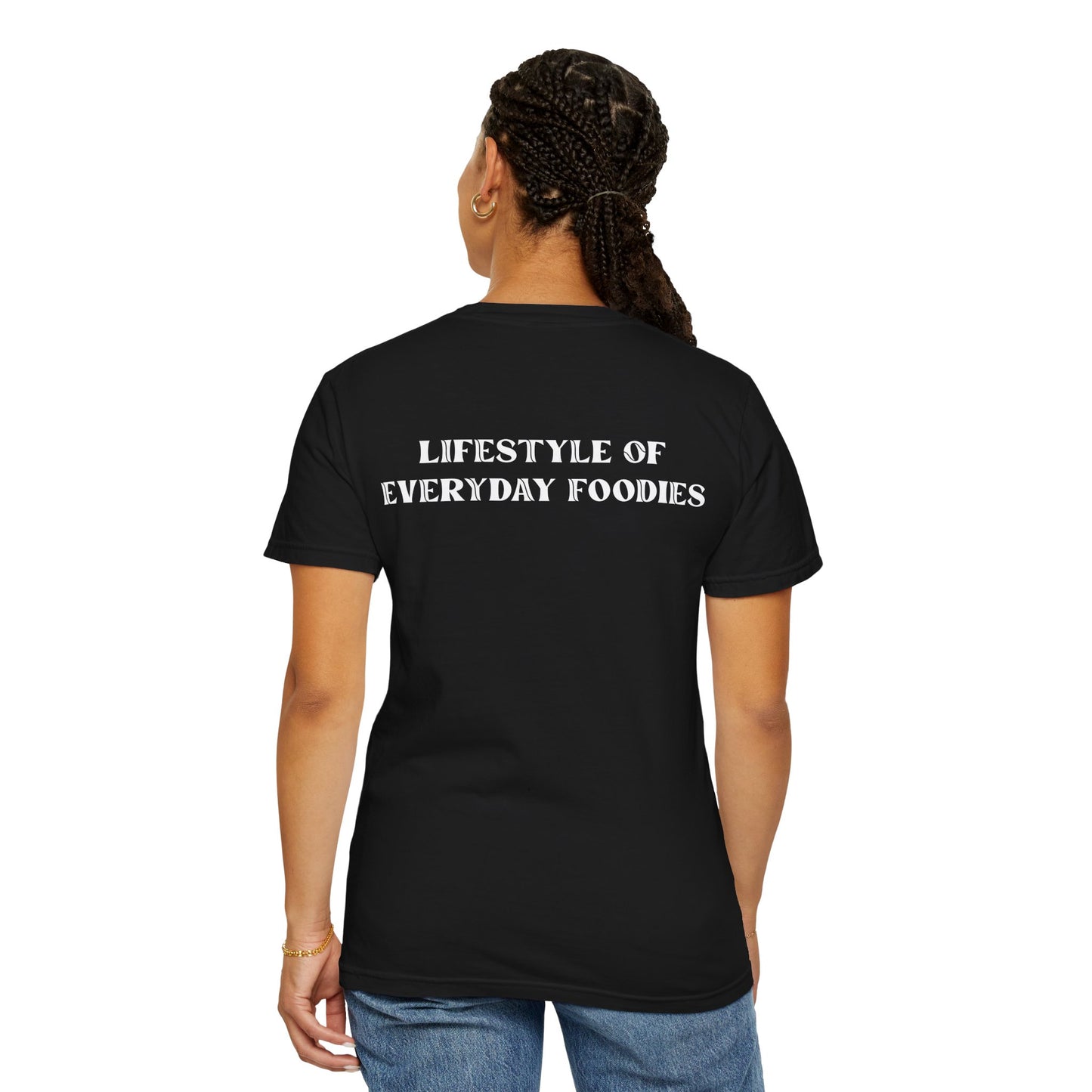 L.O.E.F LIFESTYLE OF EVERYDAY FOODIES Unisex Tee Shirt (White)
