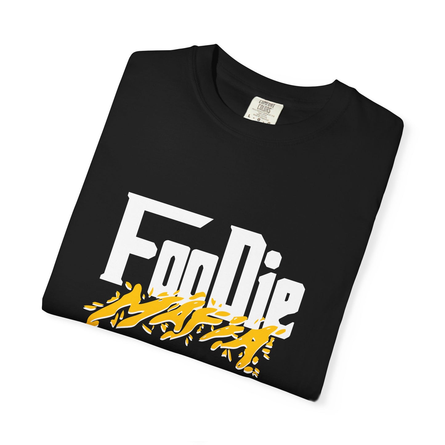 L.O.E.F White Foodie Mafia Unisex Tee shirt (Bright Yellow)
